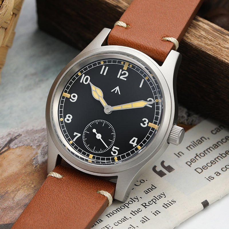 Reloj de campo de cuarzo Militado 36 mm D12 - Manecillas tipo catedral