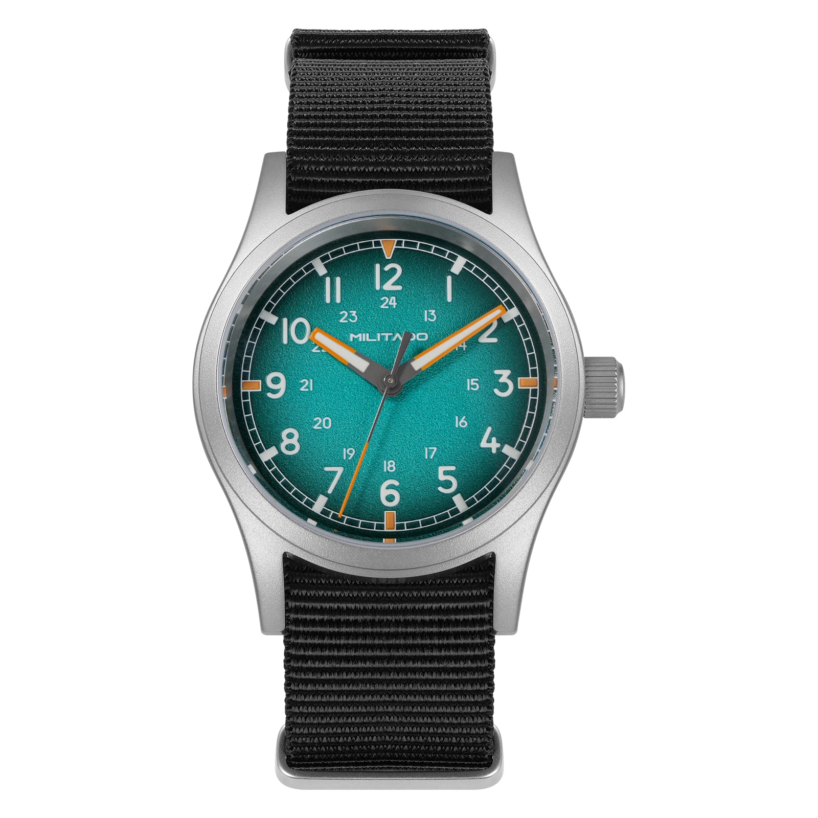💥Mid-Year Sale💥Militado 38mm Military Watch VH31 Sweeping Hand