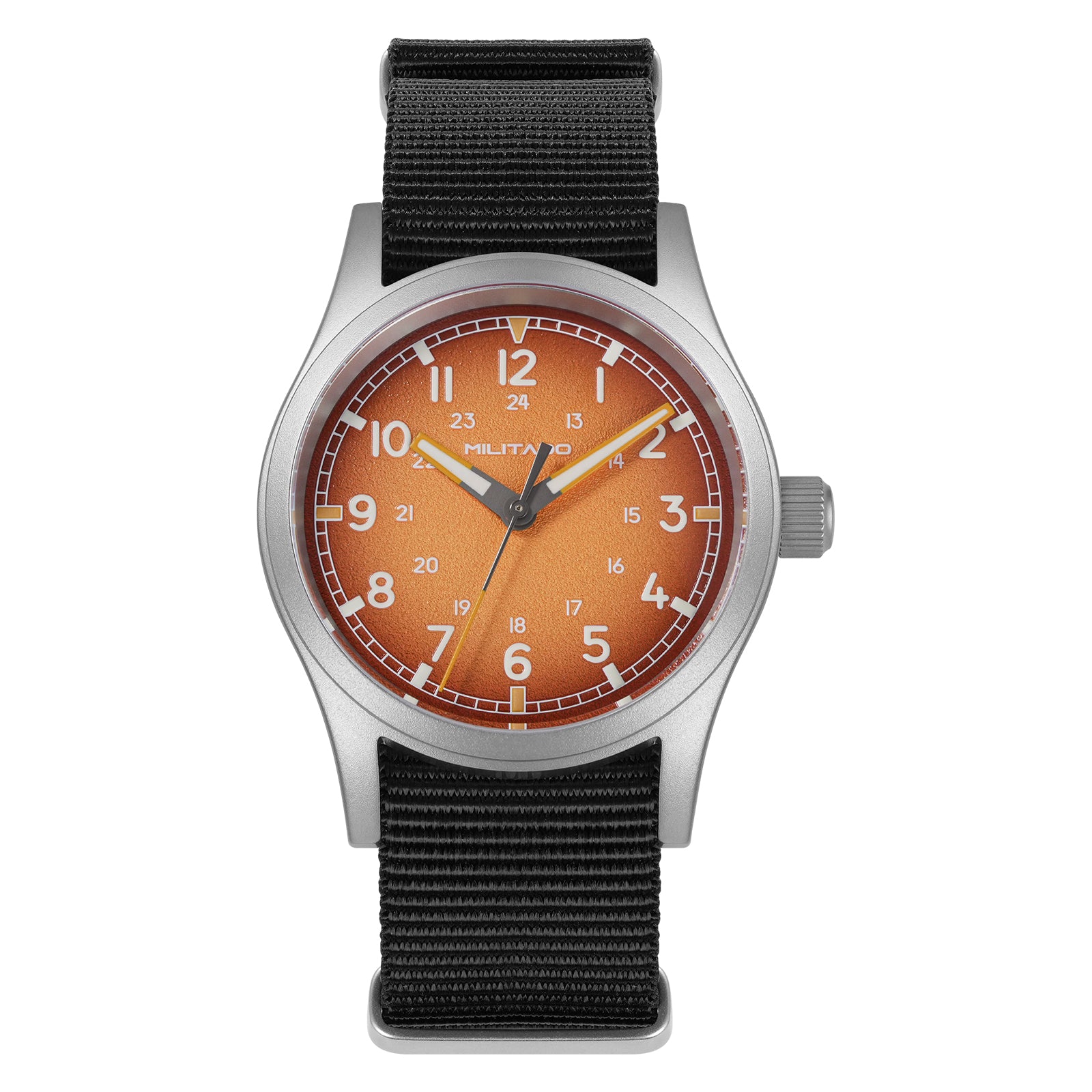 💥New Released💥Militado 38mm Military Watch VH31 Sweeping Hand Movt Watch ML24