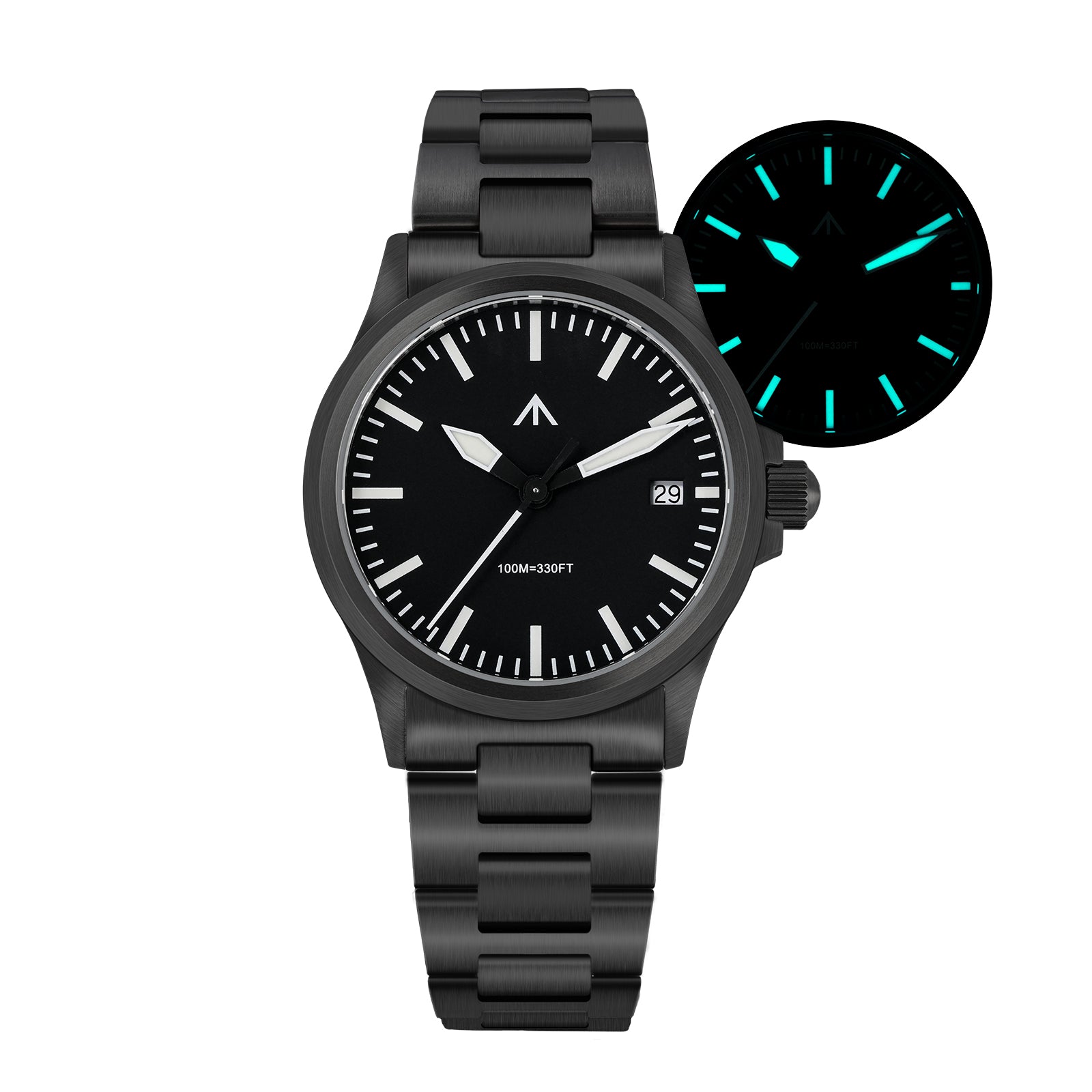 ★SuperOfertas ★Militado 38mm Reloj militar de campo con cristal de zafiro ML05