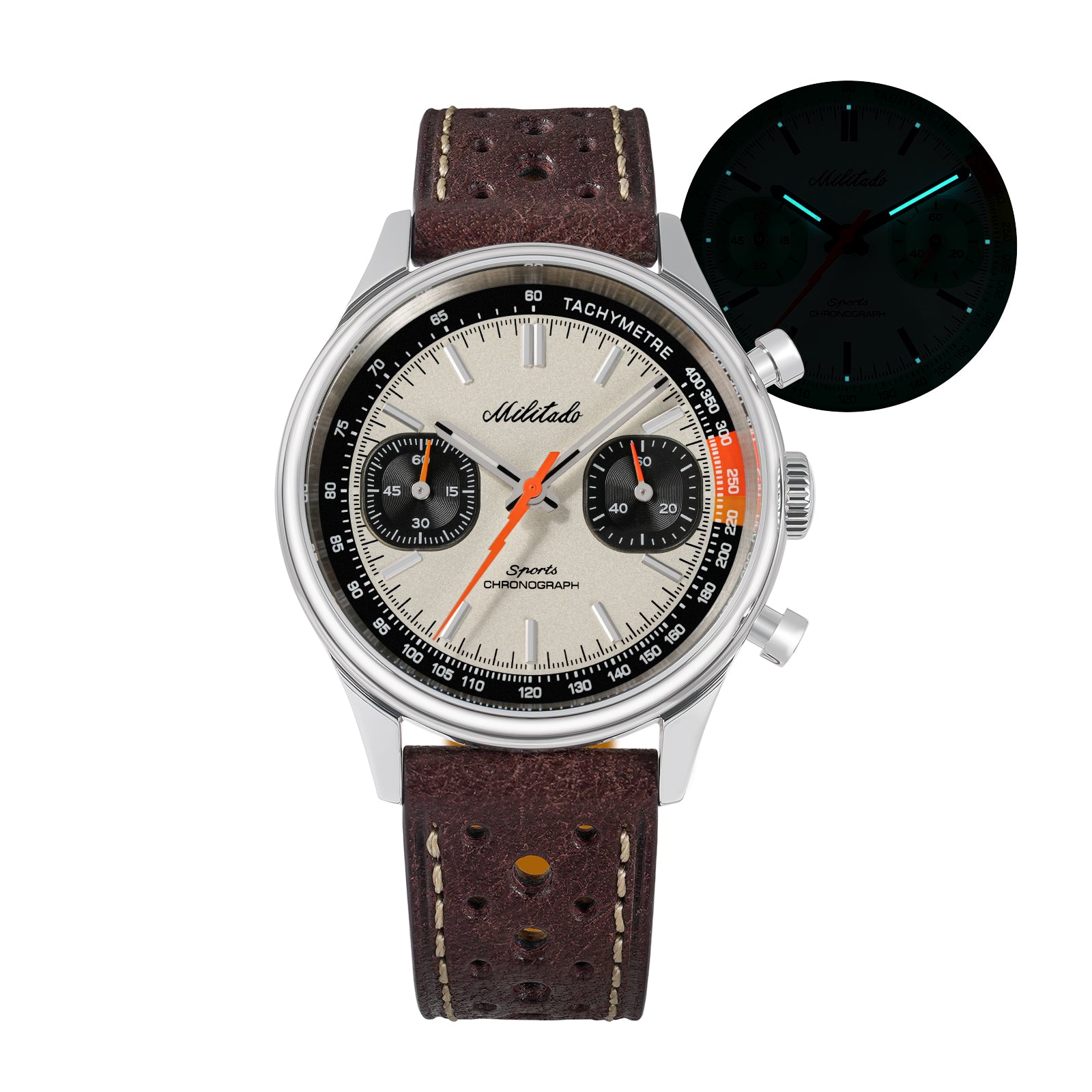 Militado Miyota 6S21 Chronograph Watch 40mm Men Watch ML23