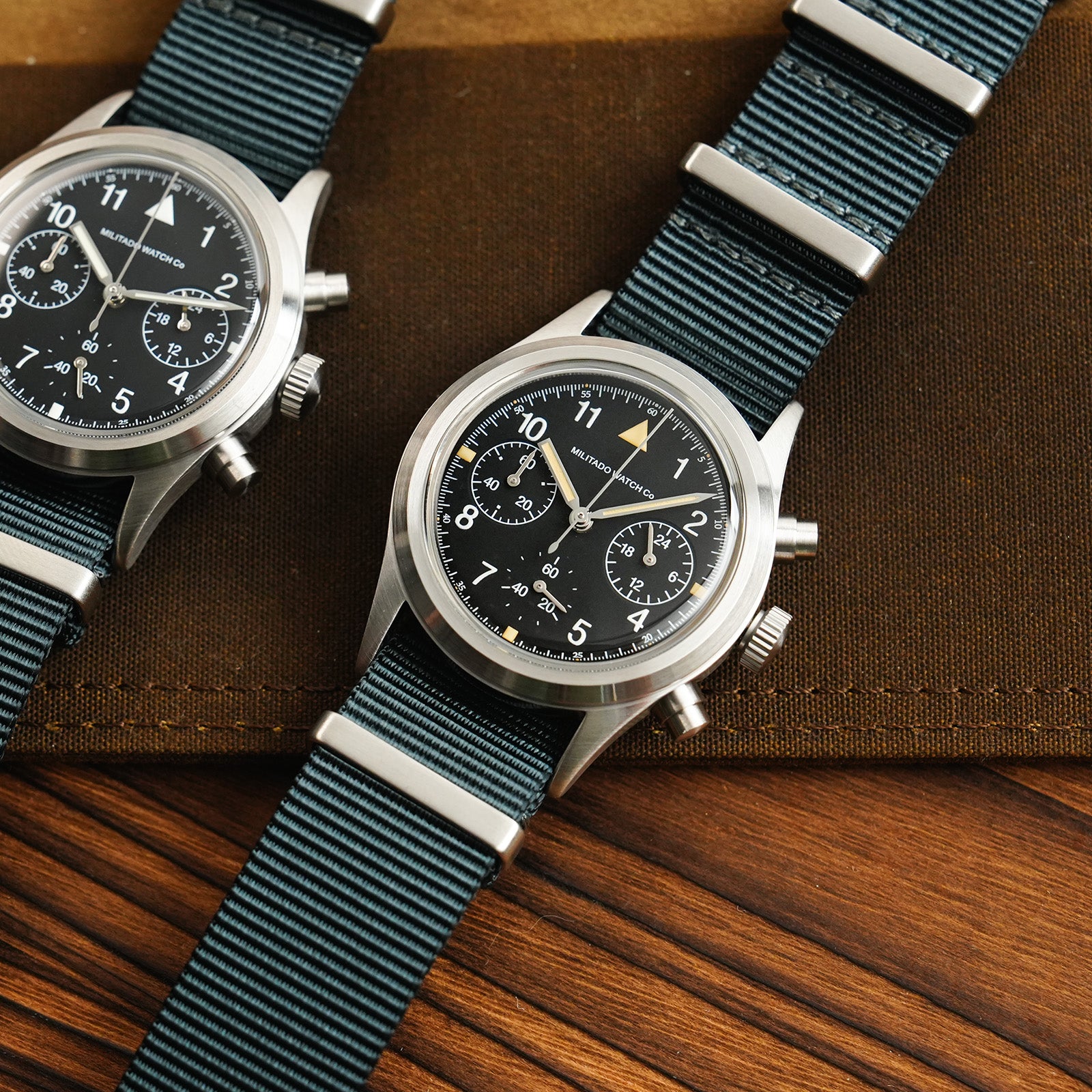 💥New Arrival💥Militado 36.5mm Chronograph Watch VK63 Vintage
