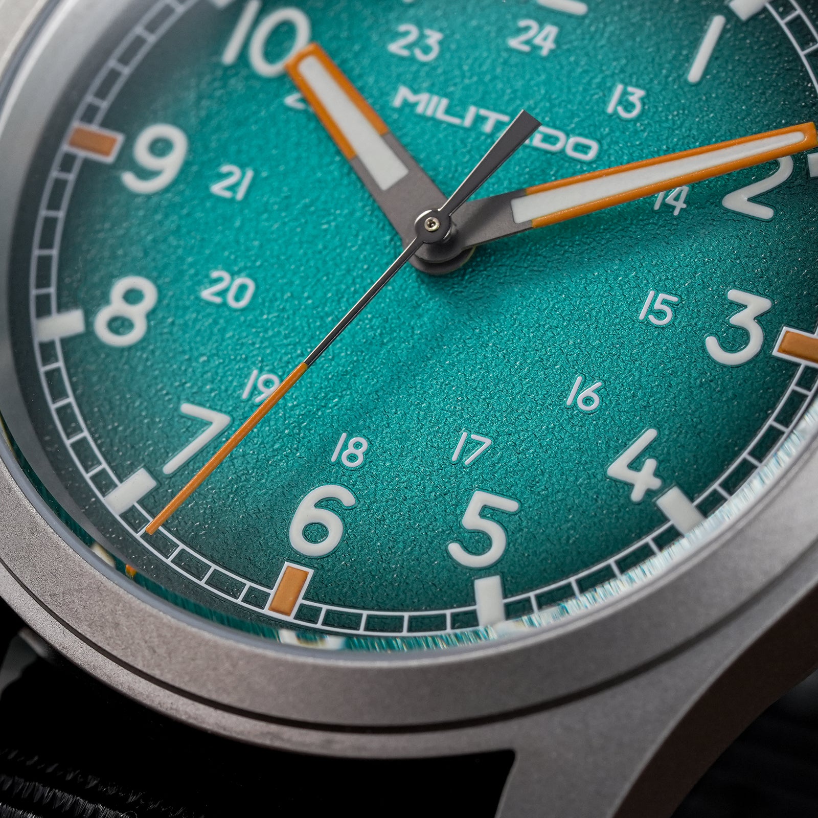 💥New Released💥Militado 38mm Military Watch VH31 Sweeping Hand Movt Watch ML24