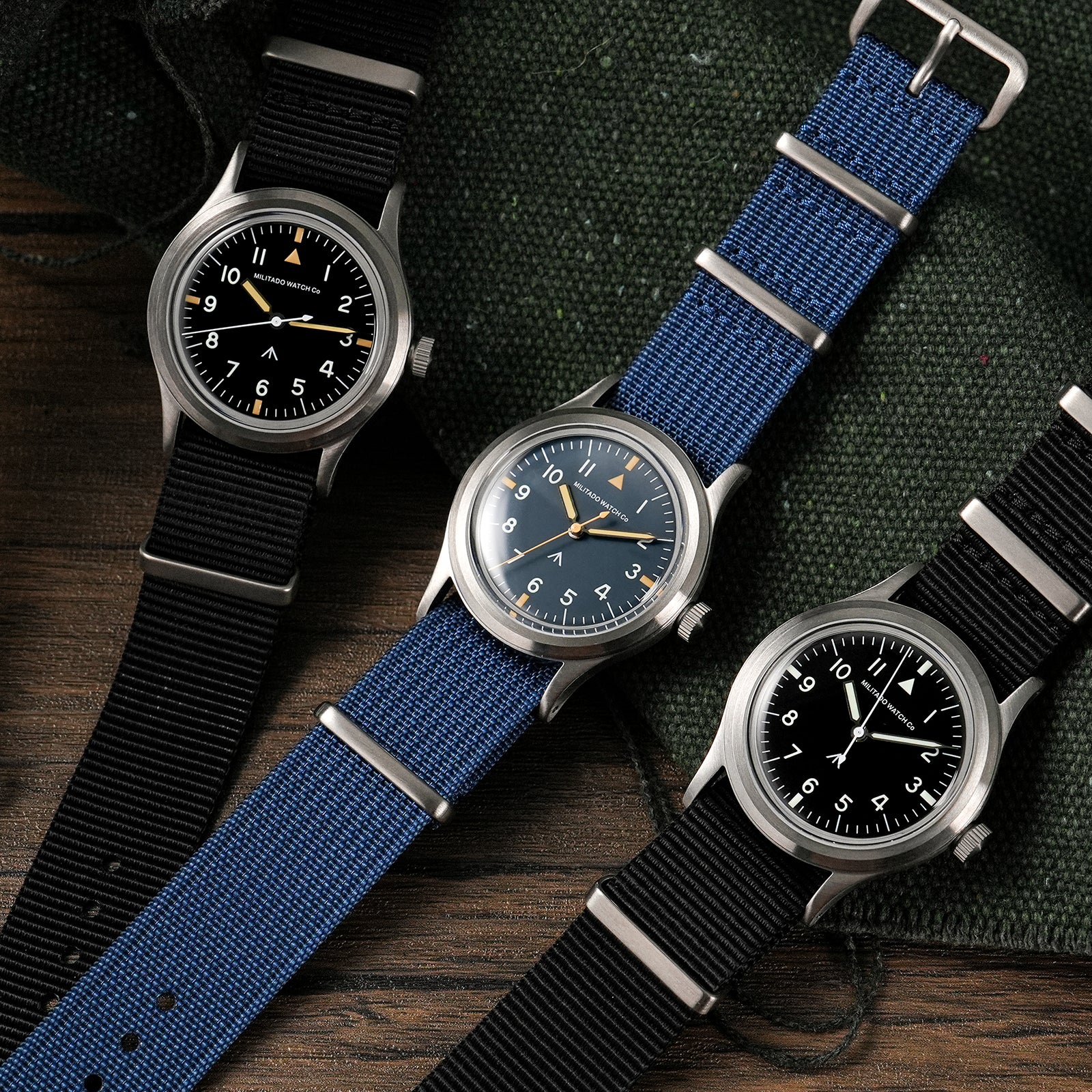 Militado 36mm Retro Military Watch VH31/VH65 Sweeping Hand ML14 V2