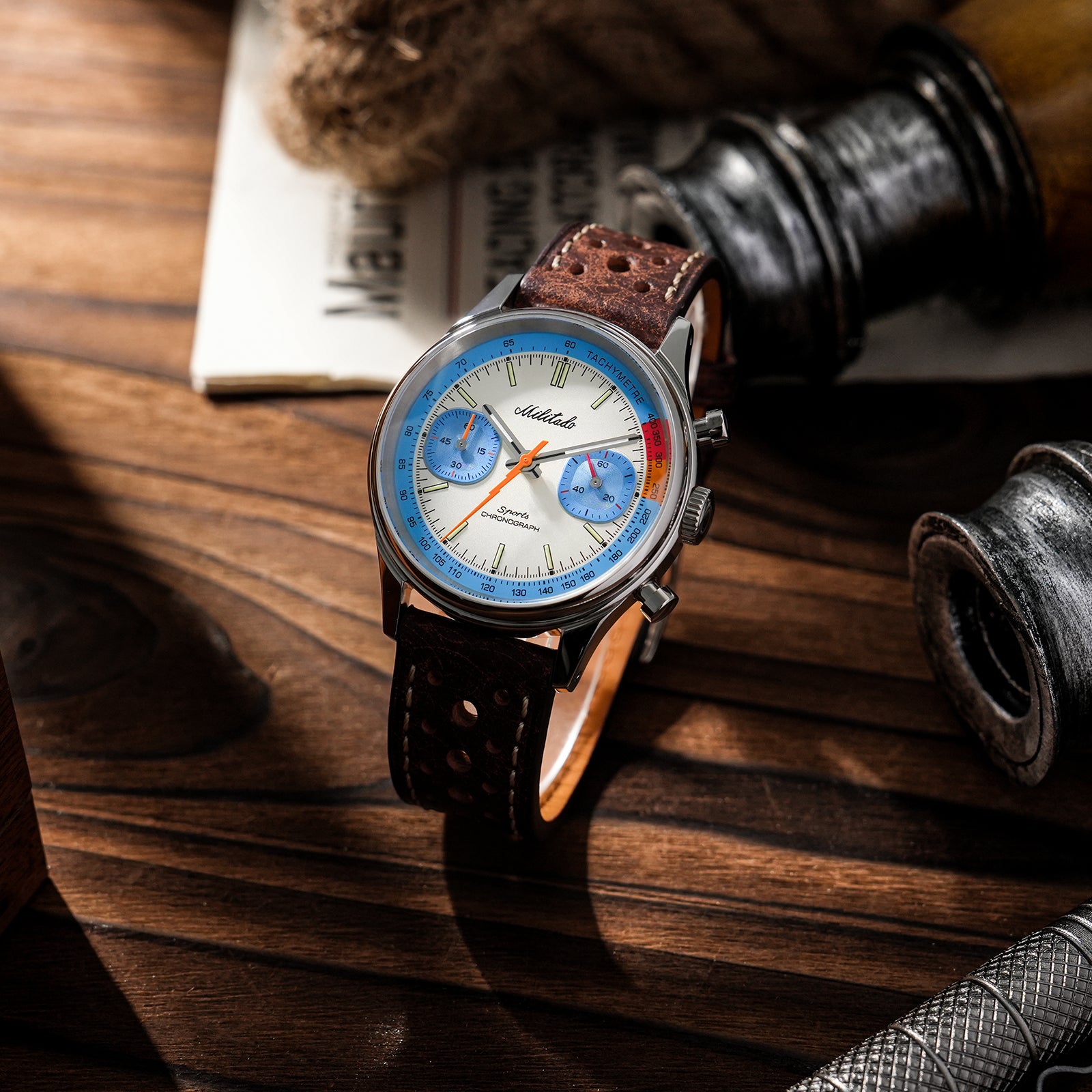 💥Flash Sale💥Militado Miyota 6S21 Chronograph Watch 40mm Men Watch ML23