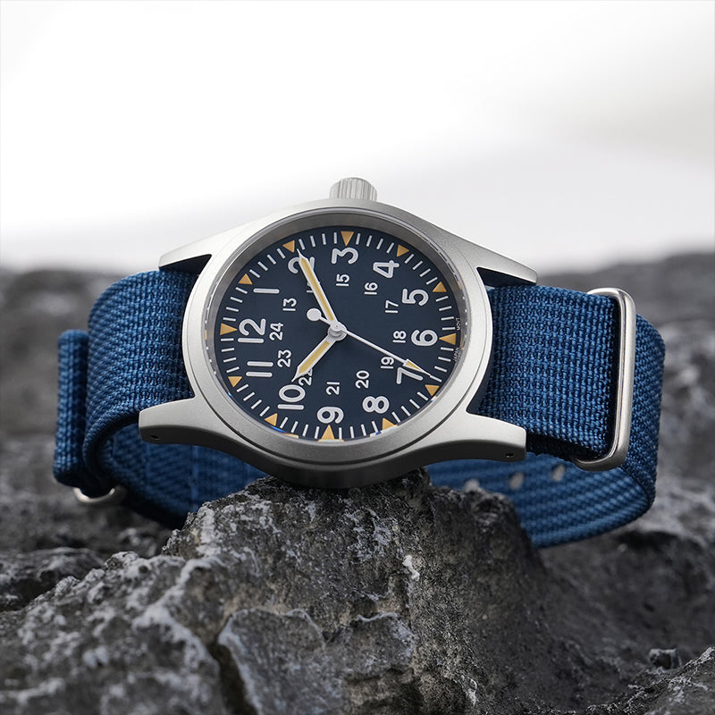 Militado VH31 Vintage Military Watch ML05 Blue Dial
