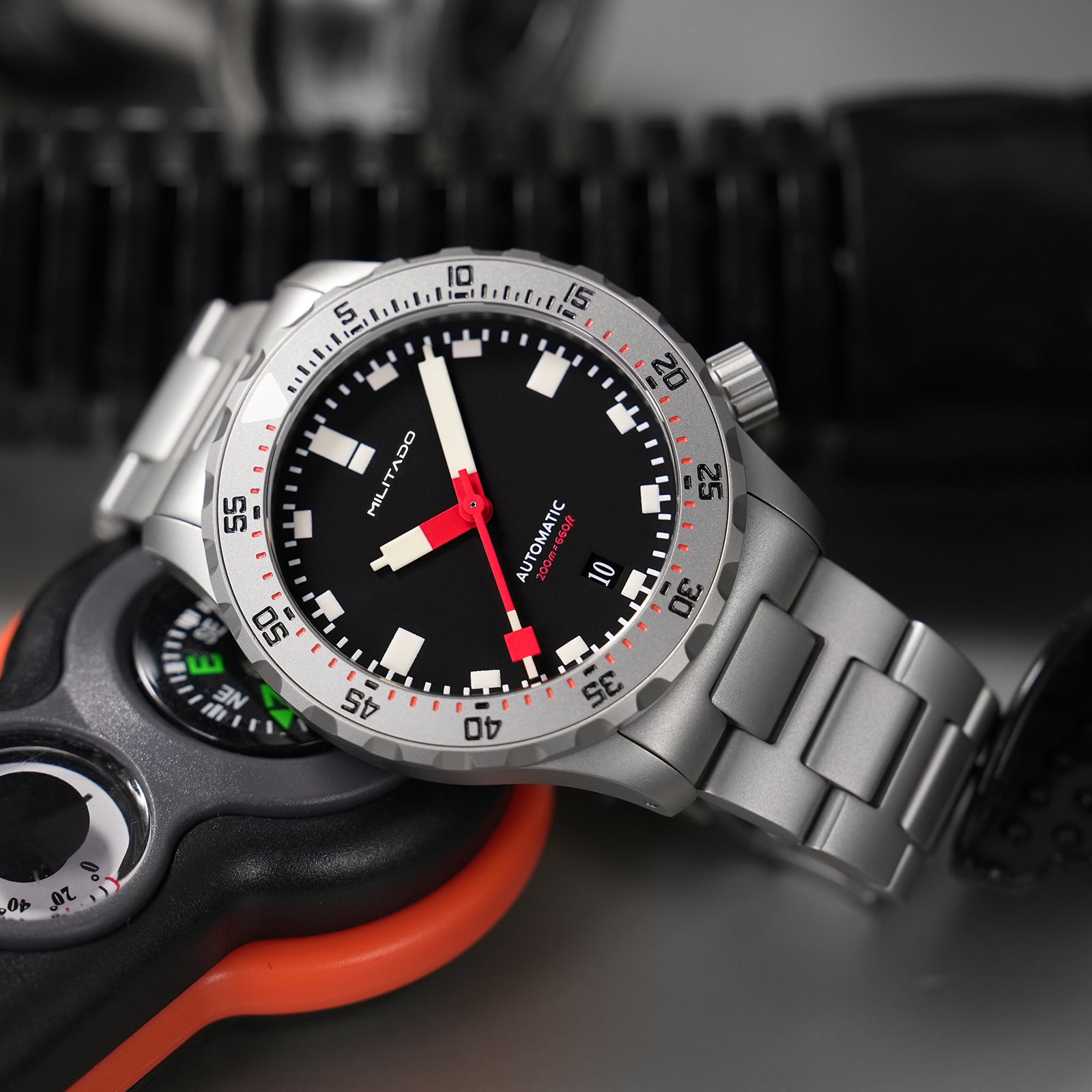 ★SuperOfertas ★Militado 38mm Reloj militar de campo con cristal de zafiro ML05