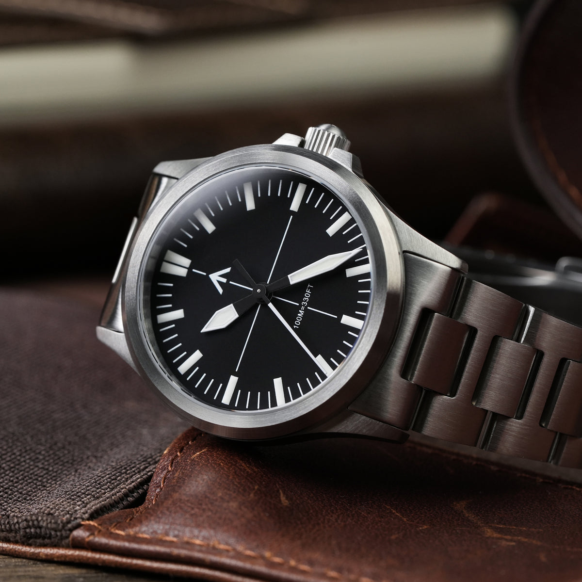 Militado 36mm Field Watch VH31 Sweeping Movt Men Watch ML18