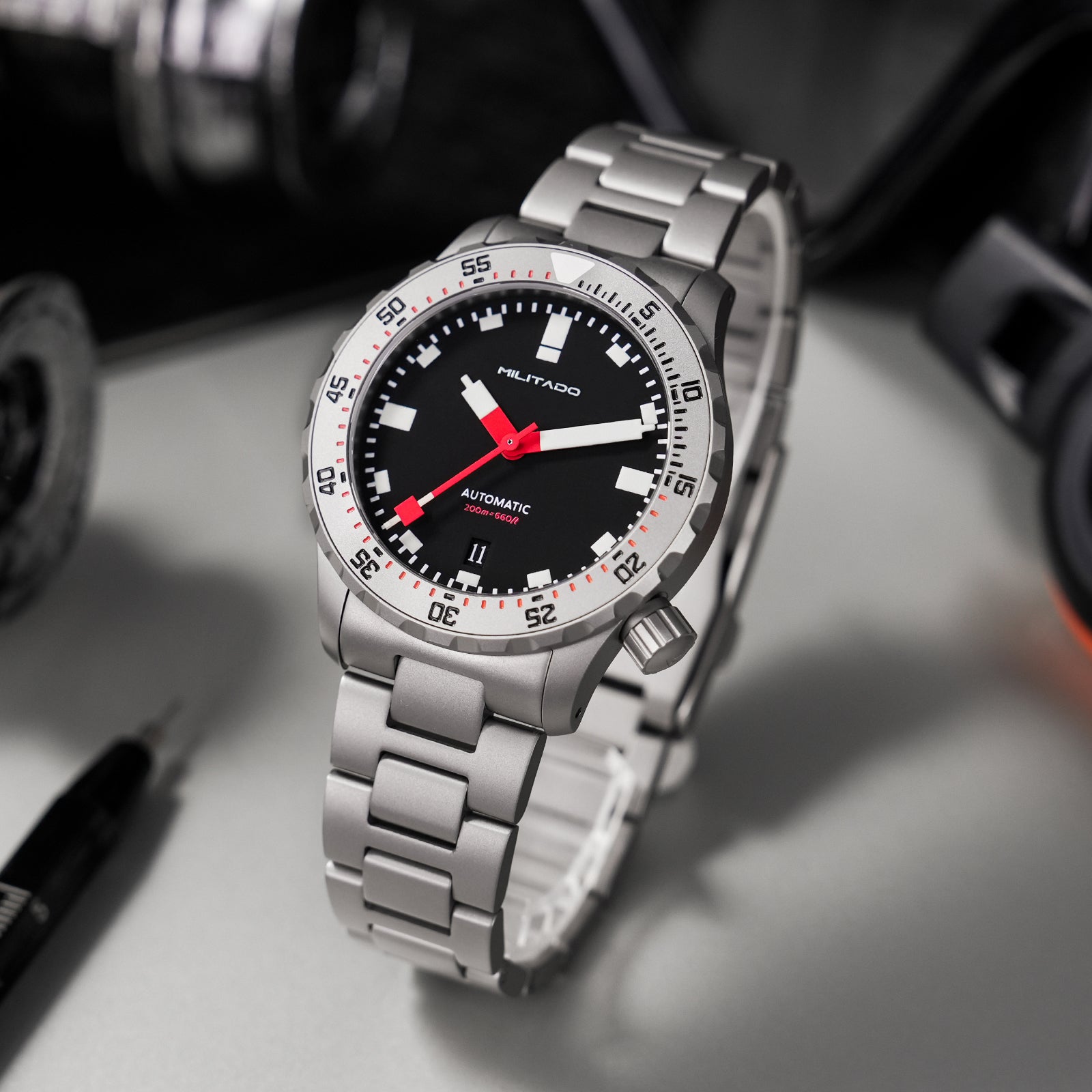 ★SuperOfertas ★Militado 38mm Reloj militar de campo con cristal de zafiro ML05