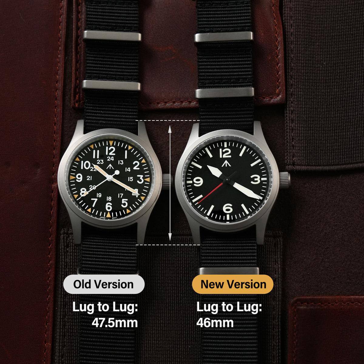 Militado 38mm Field Watch 2035 Movt Military Watch ML05B