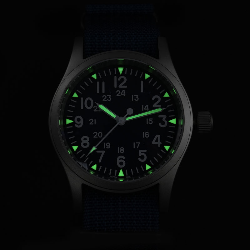 Militado VH31 Vintage Military Watch ML05 Blue Dial
