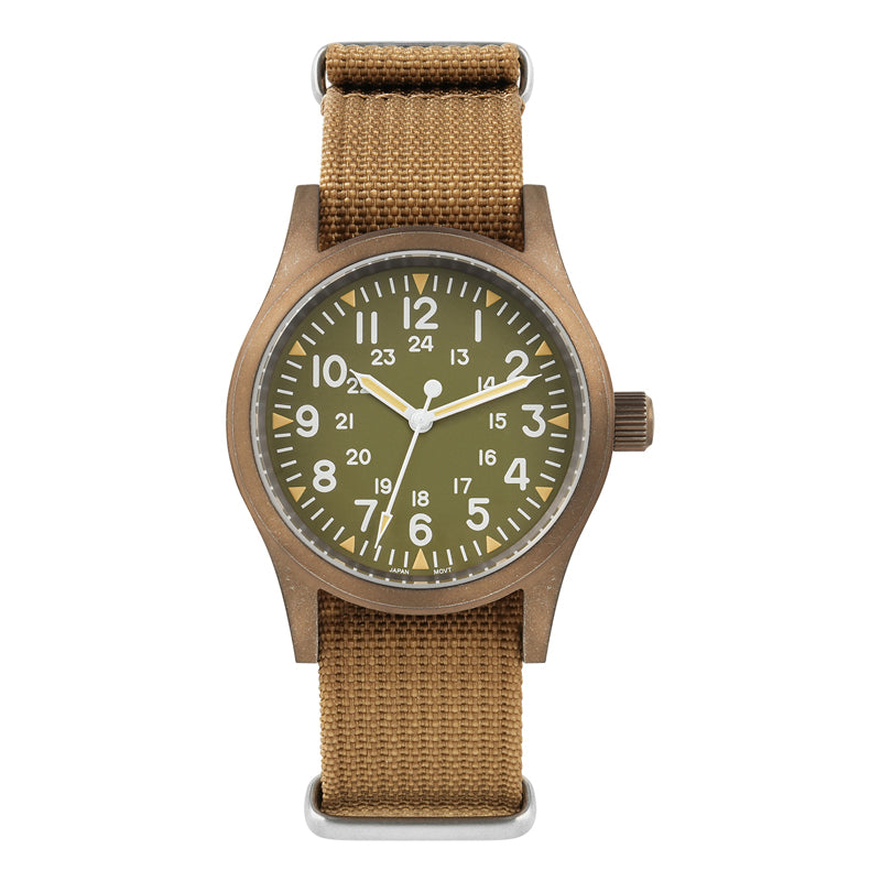 Militado 38mm PVD Bronze Watch Military Watch ML05