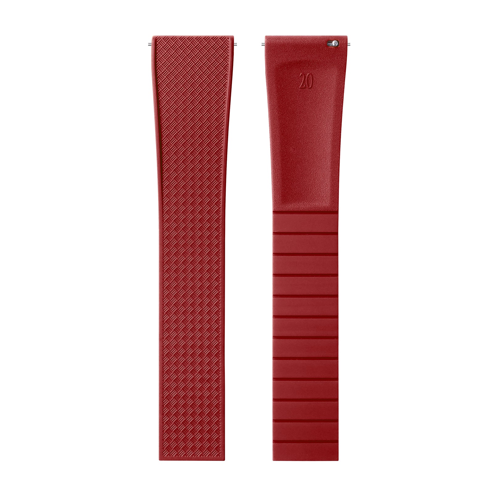 Premium-Grade FKM Rubber Watchband Cut-To-Size Rubber Strap 20mm 22mm