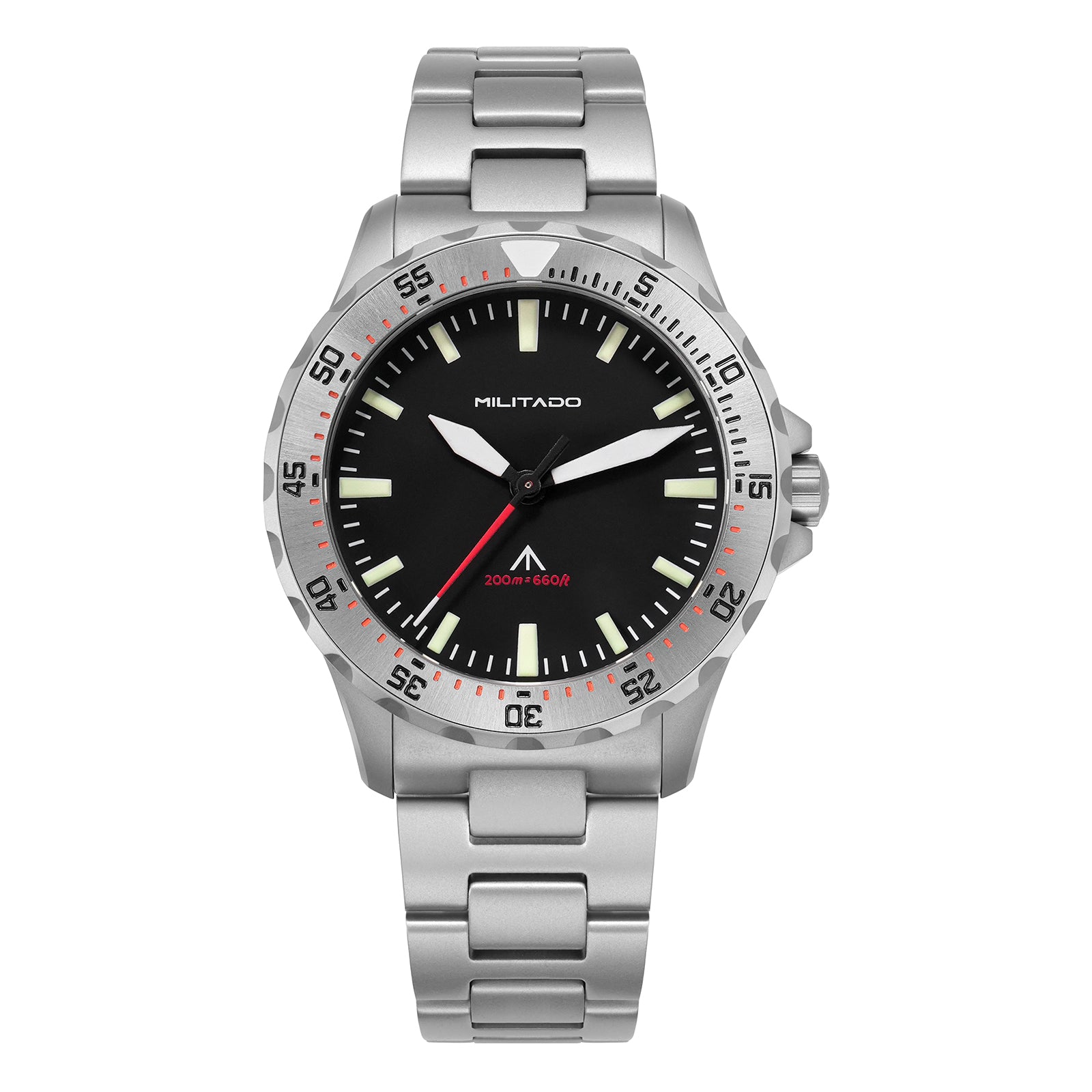 ★Hot Selling★Militado 39mm Dive Watch Sapphire Crystal Military Watch ML16