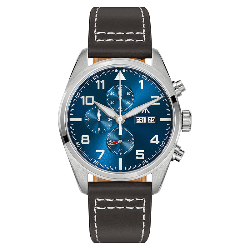 Militado 39mm Sapphire Crystal Chronograph Watch ML04