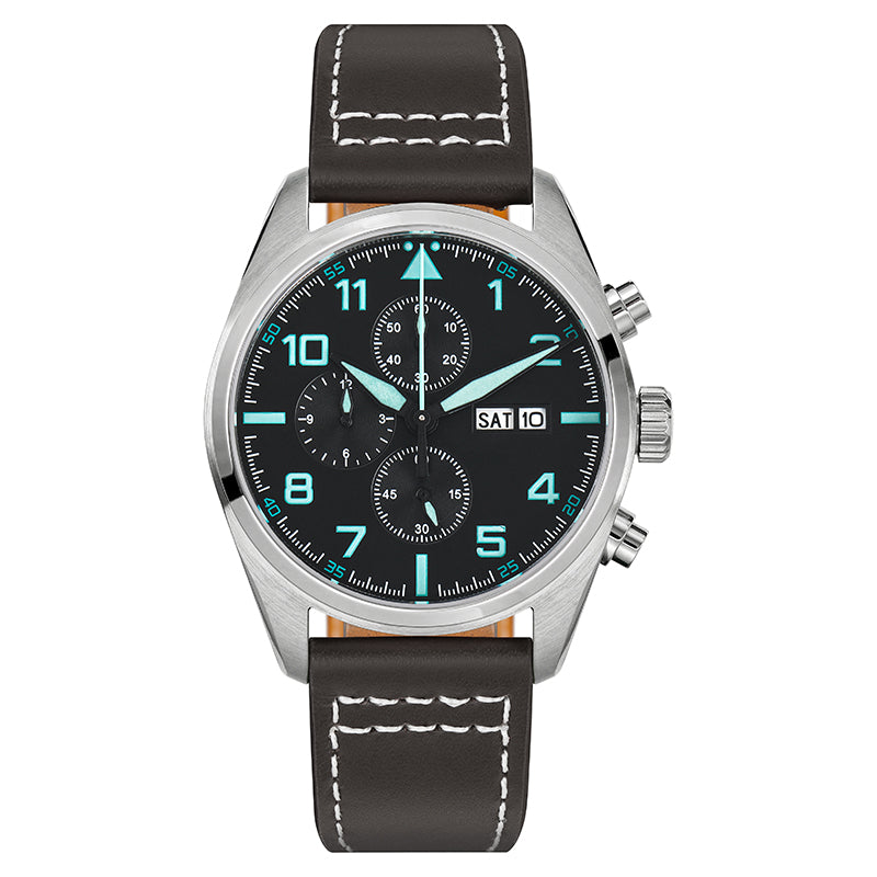 Militado 39mm Sapphire Crystal Chronograph Watch ML04