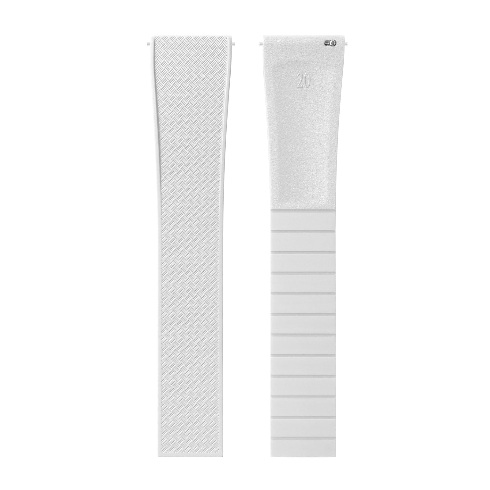 Premium-Grade FKM Rubber Watchband Cut-To-Size Rubber Strap 20mm 22mm