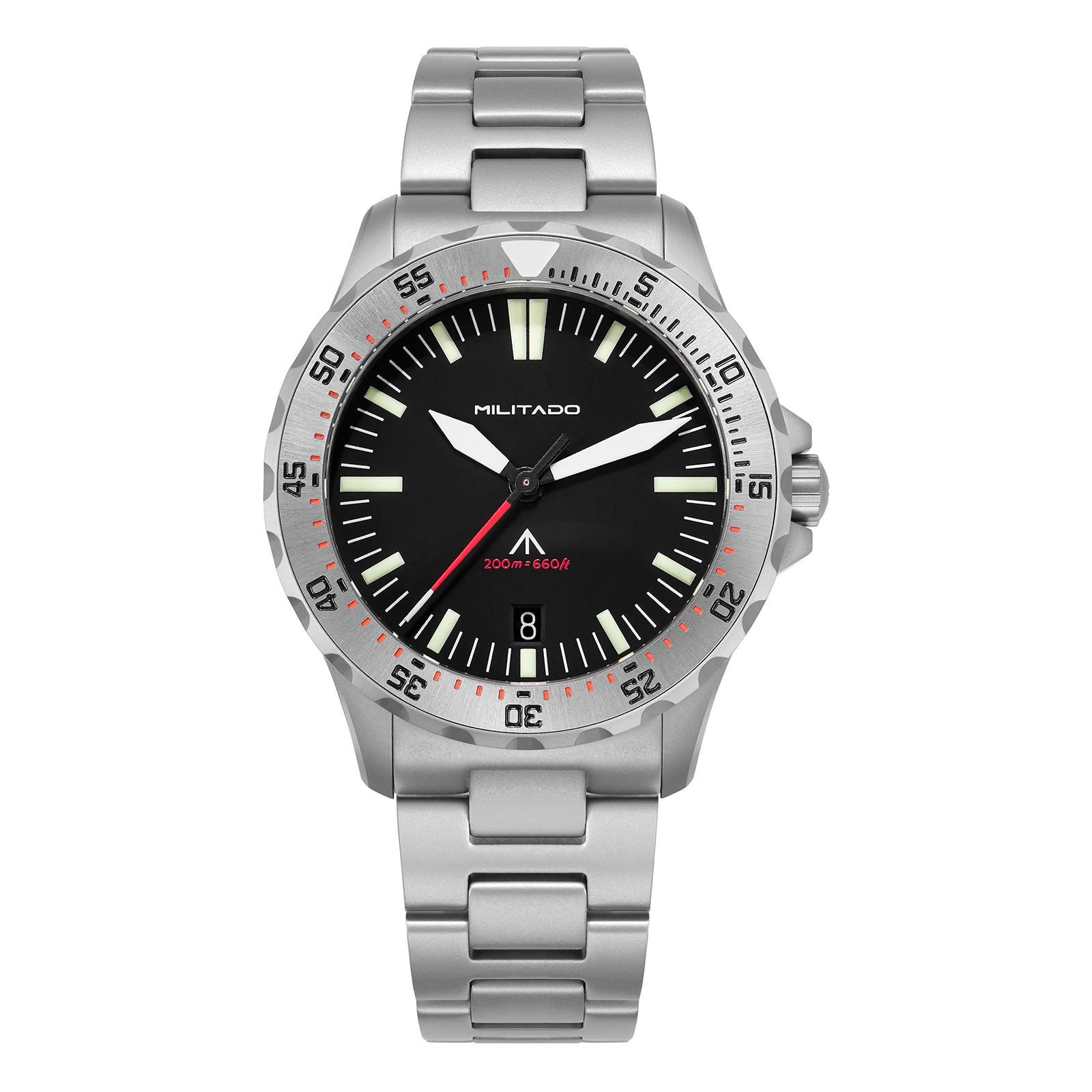 ★Hot Selling★Militado 39mm Dive Watch Sapphire Crystal Military Watch ML16