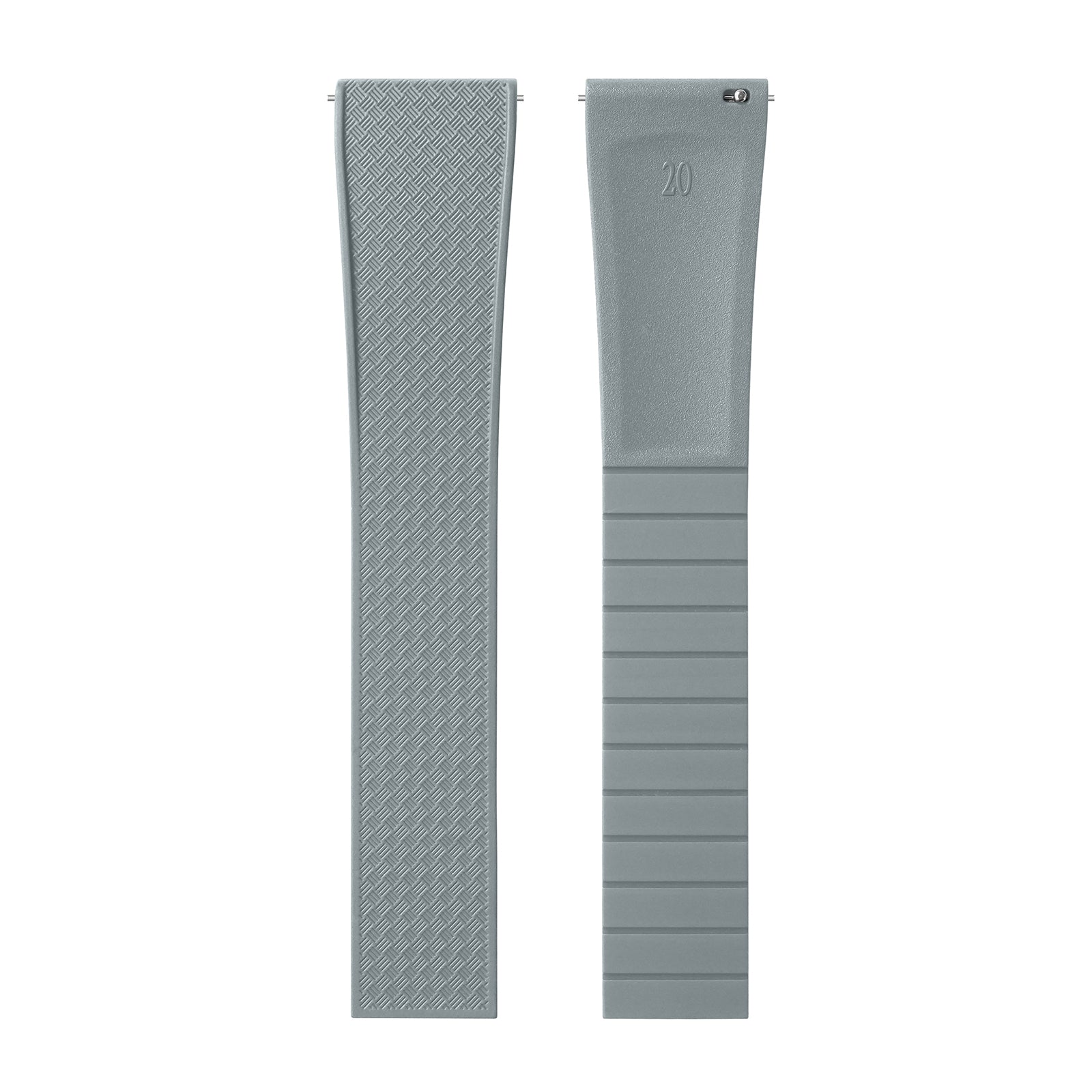 Premium-Grade FKM Rubber Watchband Cut-To-Size Rubber Strap 20mm 22mm