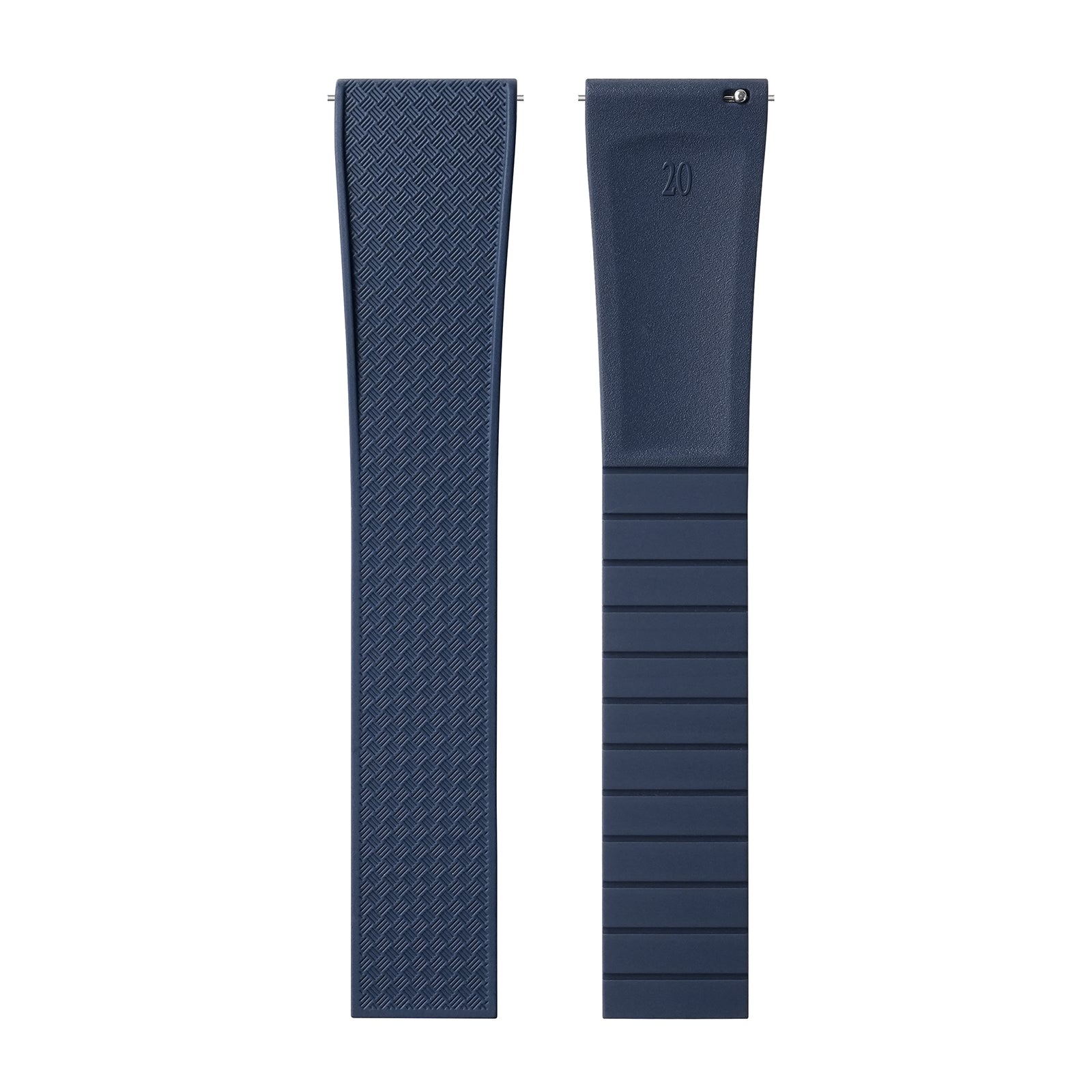 Premium-Grade FKM Rubber Watchband Cut-To-Size Rubber Strap 20mm 22mm