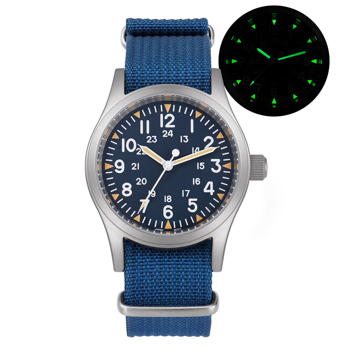 Militado 38mm Field Watch 2035 Movt Military Watch ML05B