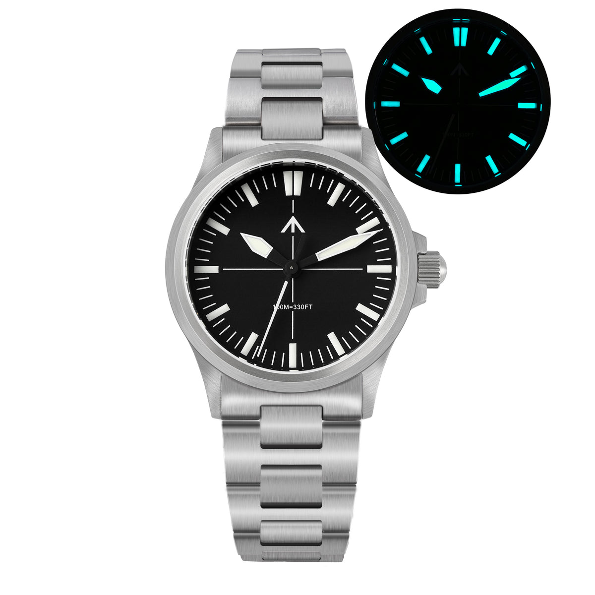 Militado 36mm Field Watch VH31 Sweeping Movt Men Watch ML18