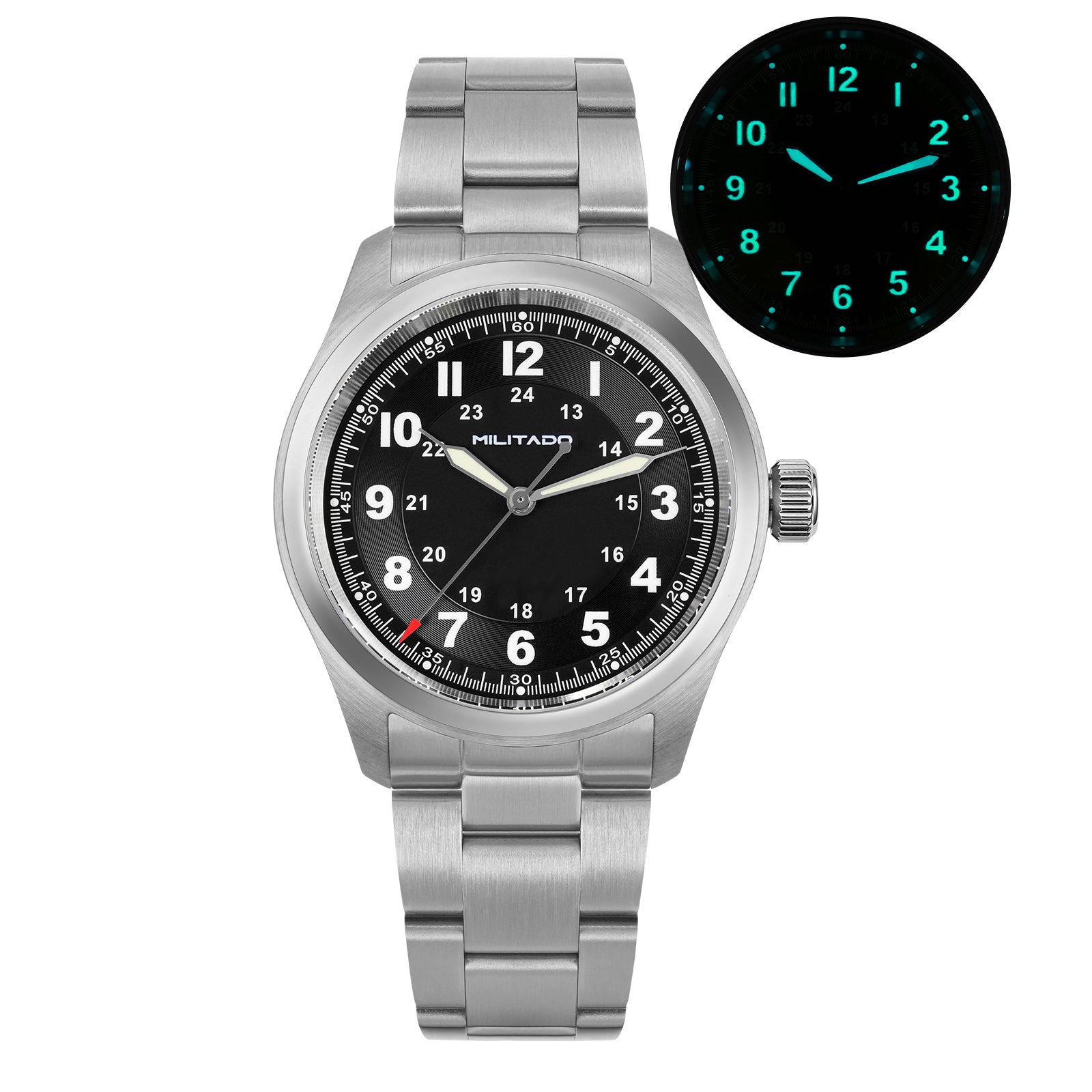 💥Mid-Year Sale💥Militado 38mm Retro VH31 Military Watch ML08