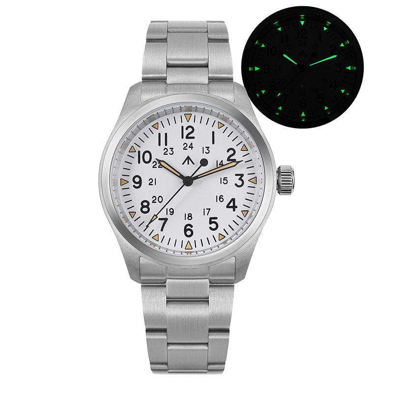 ★Flash Sale★Militado 38mm Military Watch Vintage Field Watch ML08