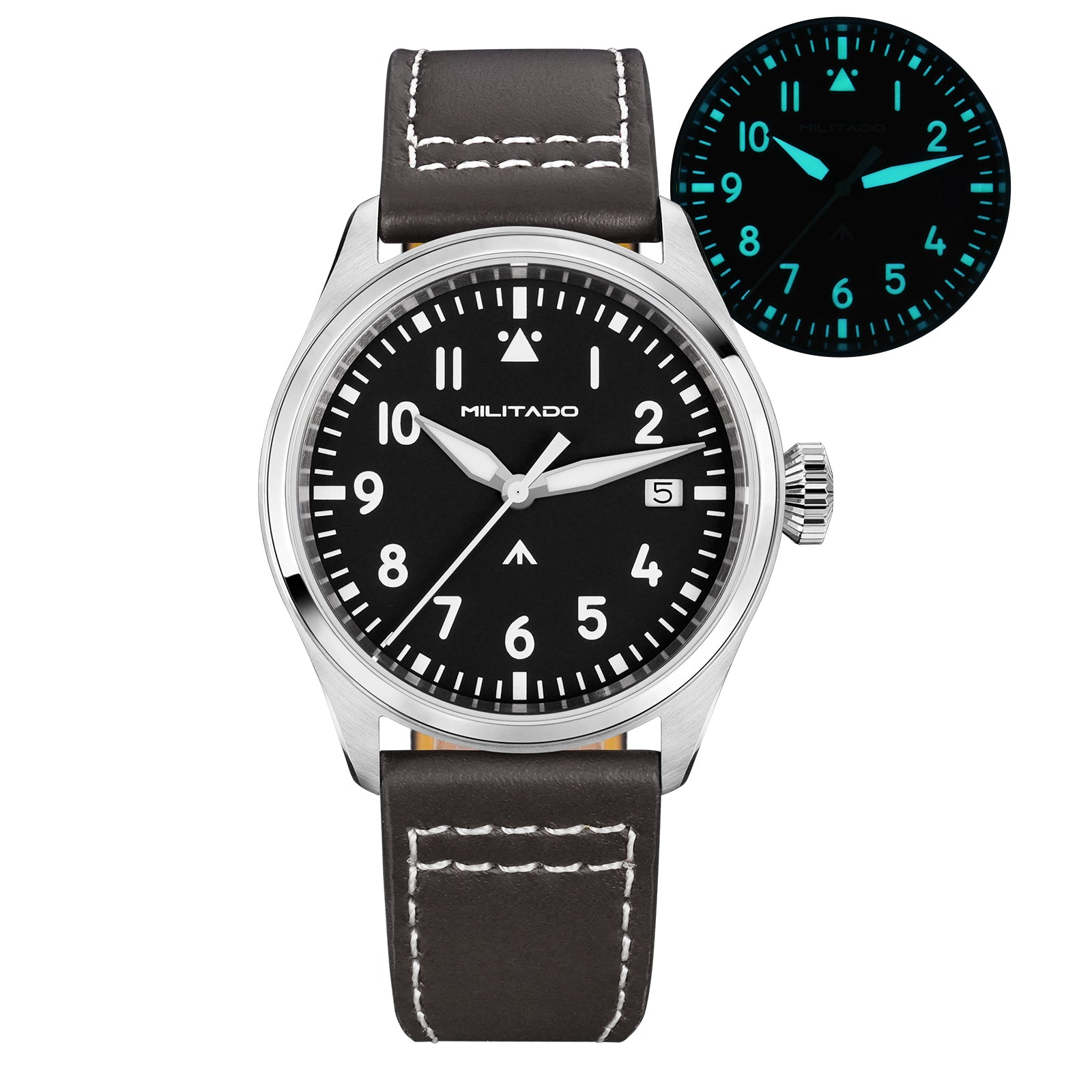 ★EarlyBird★Militado 37mm Pilot Watch ML21