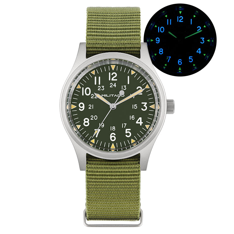 Militado 36mm Khaki Field Military Watch