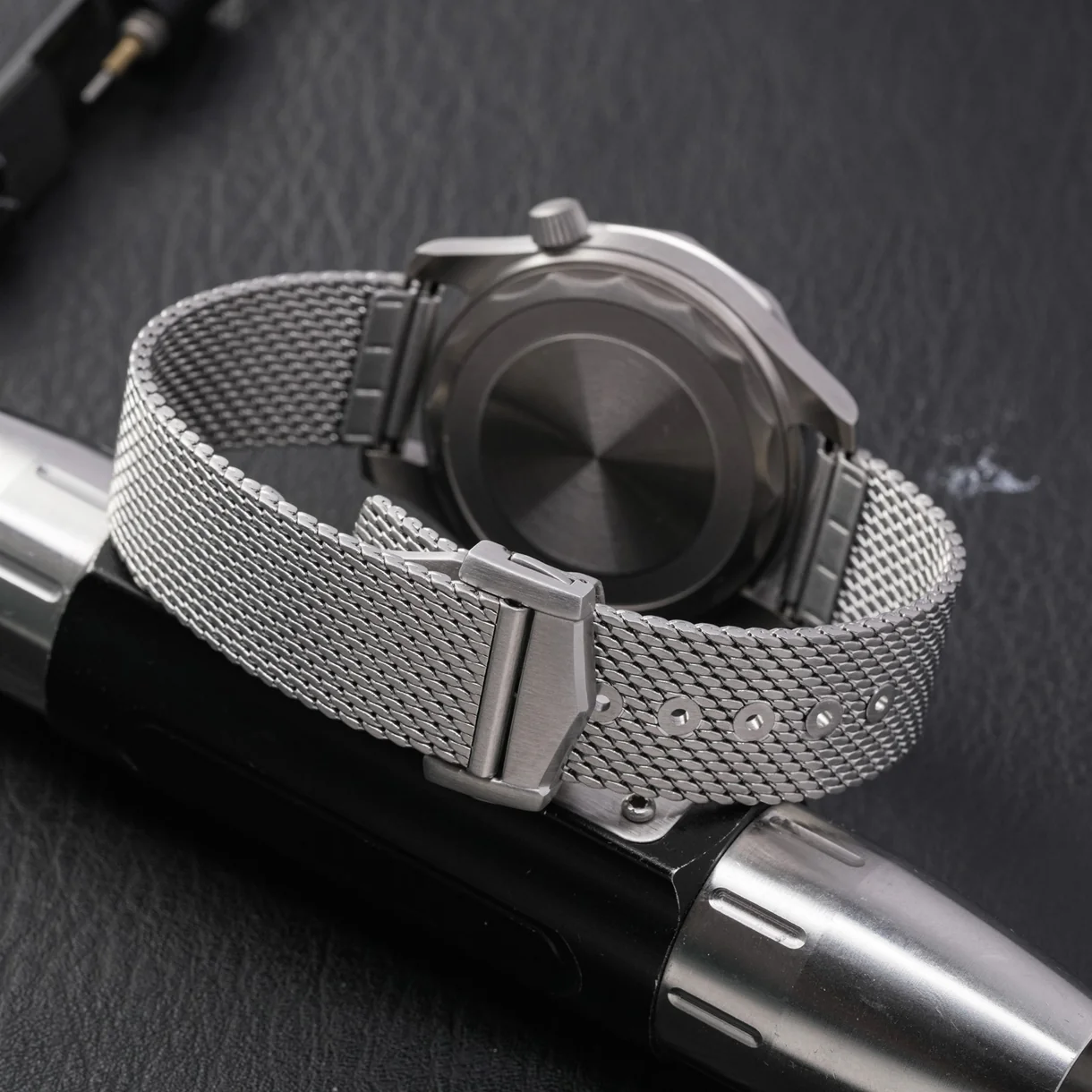 Correa de cuero y nailon para reloj, correa de lona de 20mm y 22mm