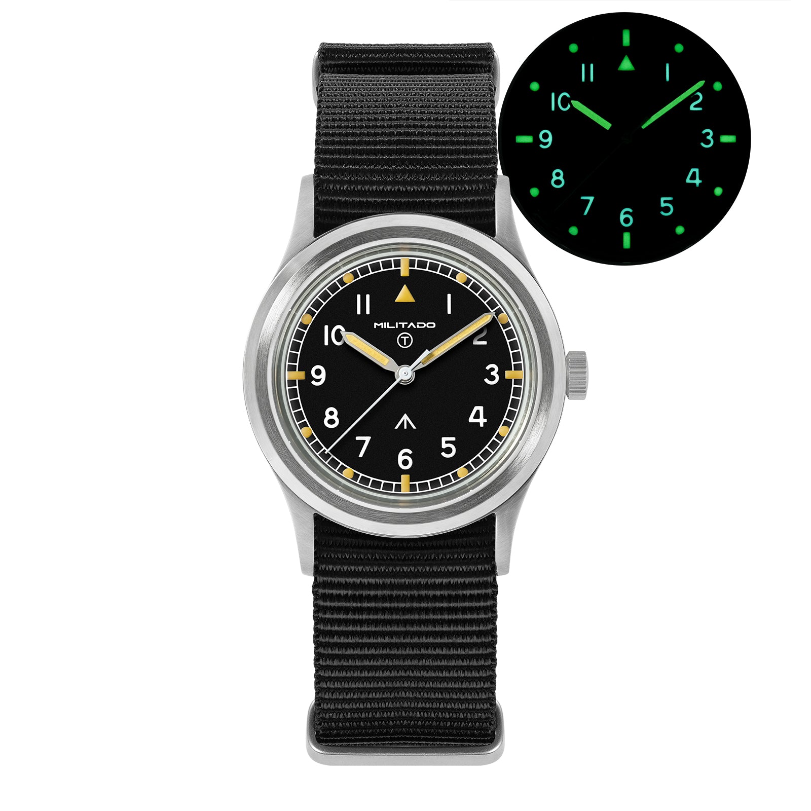 ★New Released★Militado 36mm Field Watch VH31 Sweeping Movt D12 Dial ML15