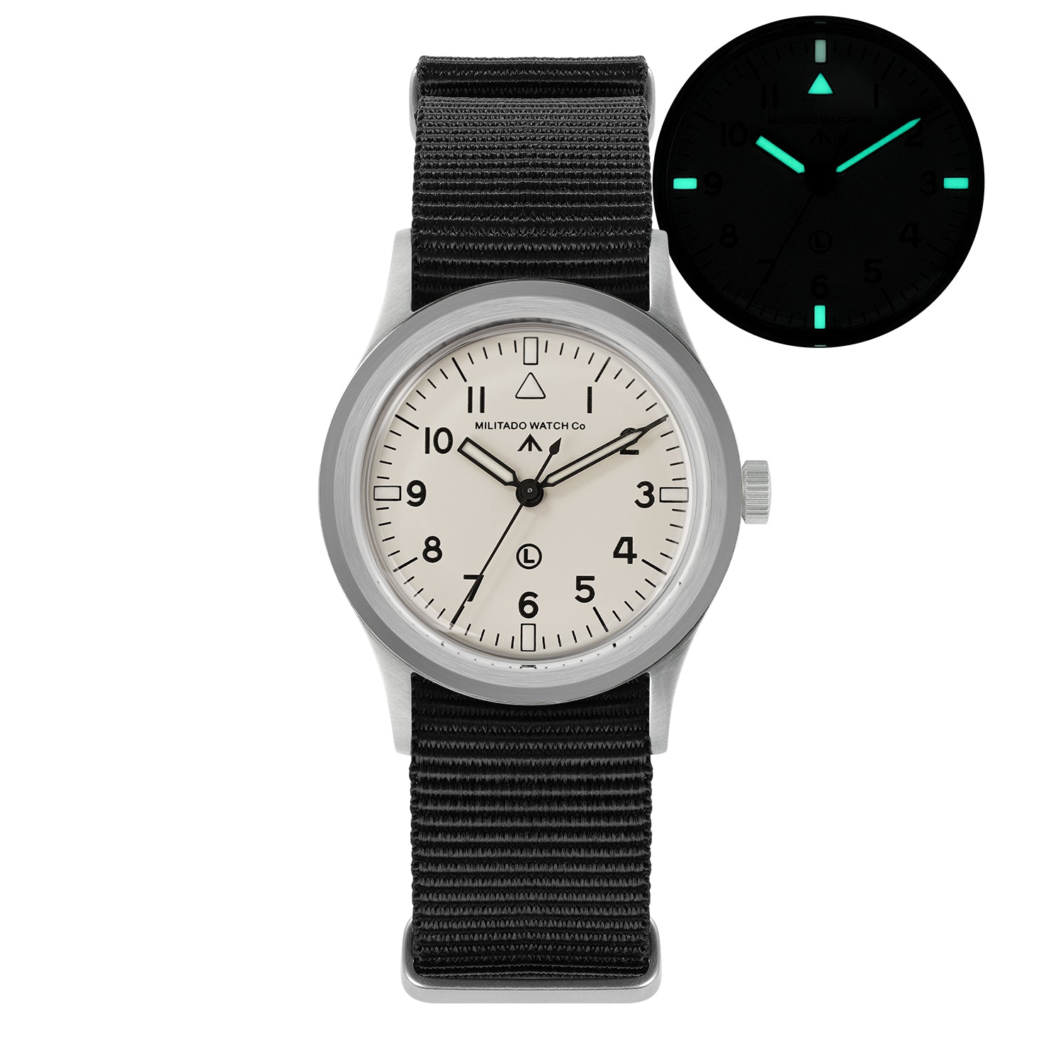 ★11.11 Sale★Militado 36mm Retro Military Watch VH31/VH65 Sweeping Hand ML14 V2