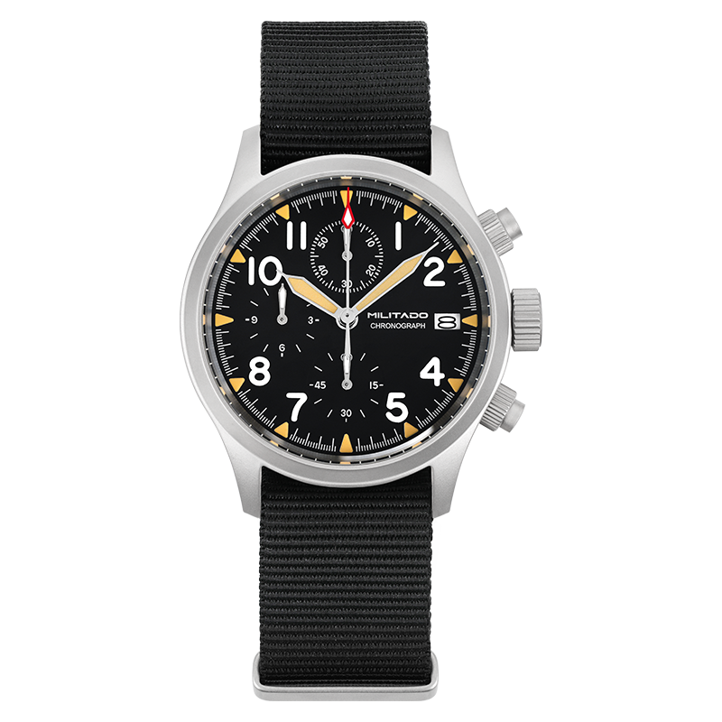 Militado 39mm Retro VK67 Quartz Chronograph Watch ML1868