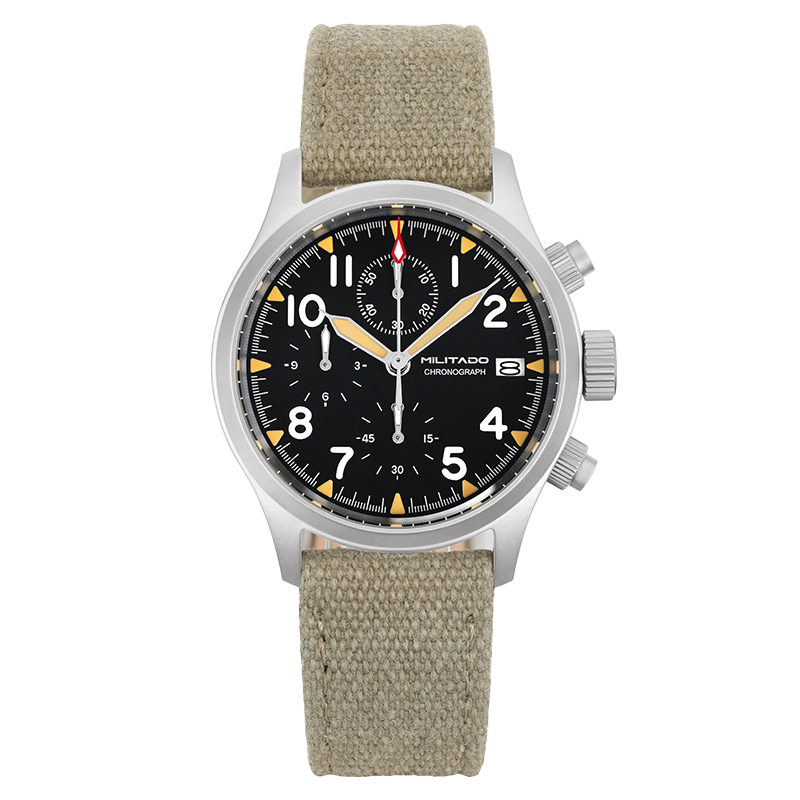 Militado 39mm Retro Chronograph Watch Military Watch ML1868