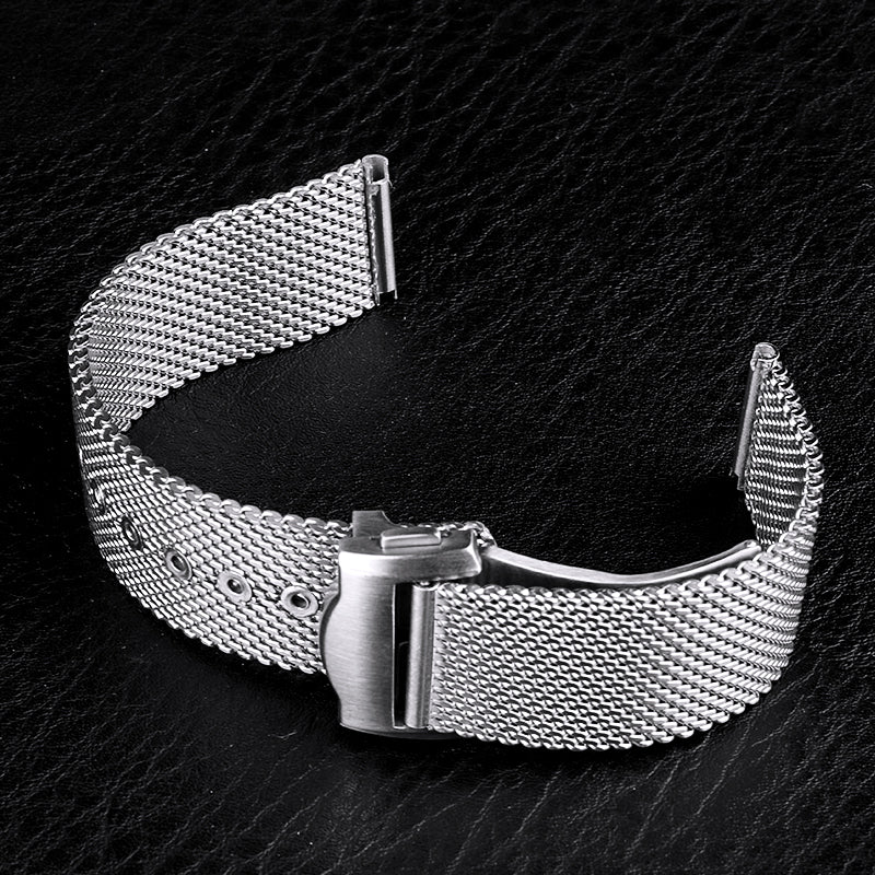 Correa de cuero y nailon para reloj, correa de lona de 20mm y 22mm