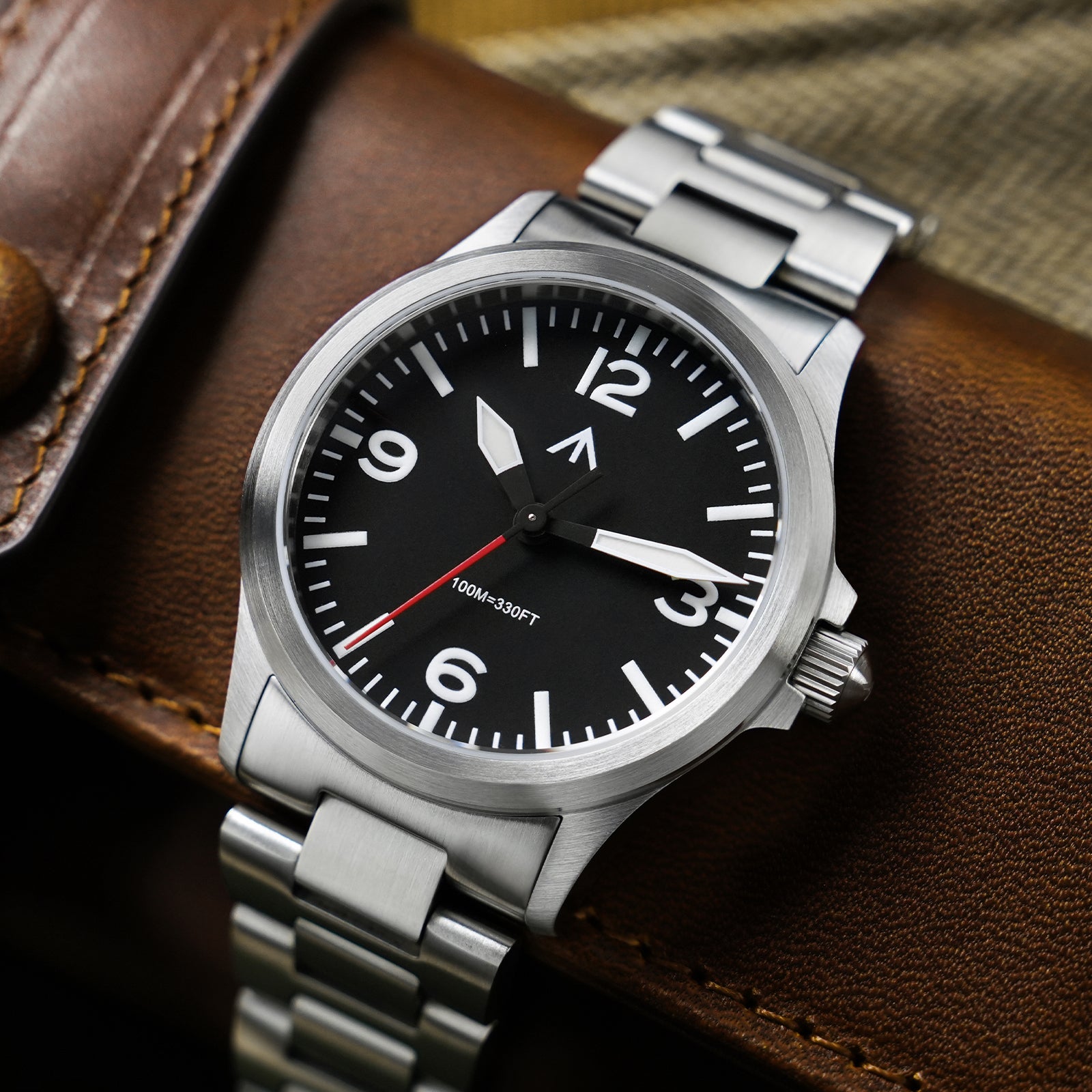 ★SuperOfertas ★Militado 38mm Reloj militar de campo con cristal de zafiro ML05