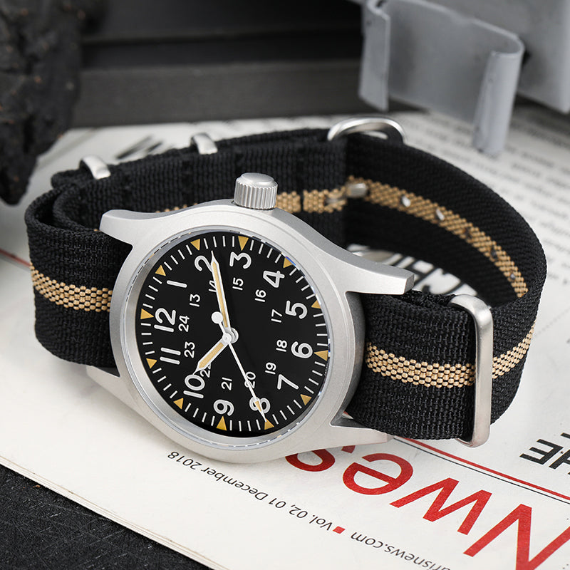New Arrival ! Militado 38mm Field Watch 2035 Movt Military Watch ML05B