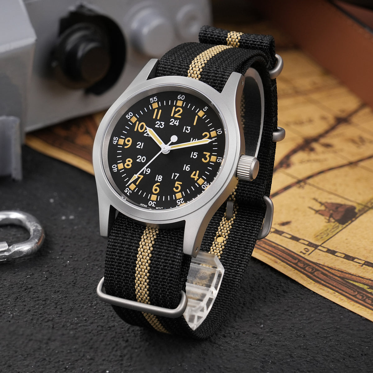 Militado 38mm Field Watch 2035 Movt Military Watch ML05B