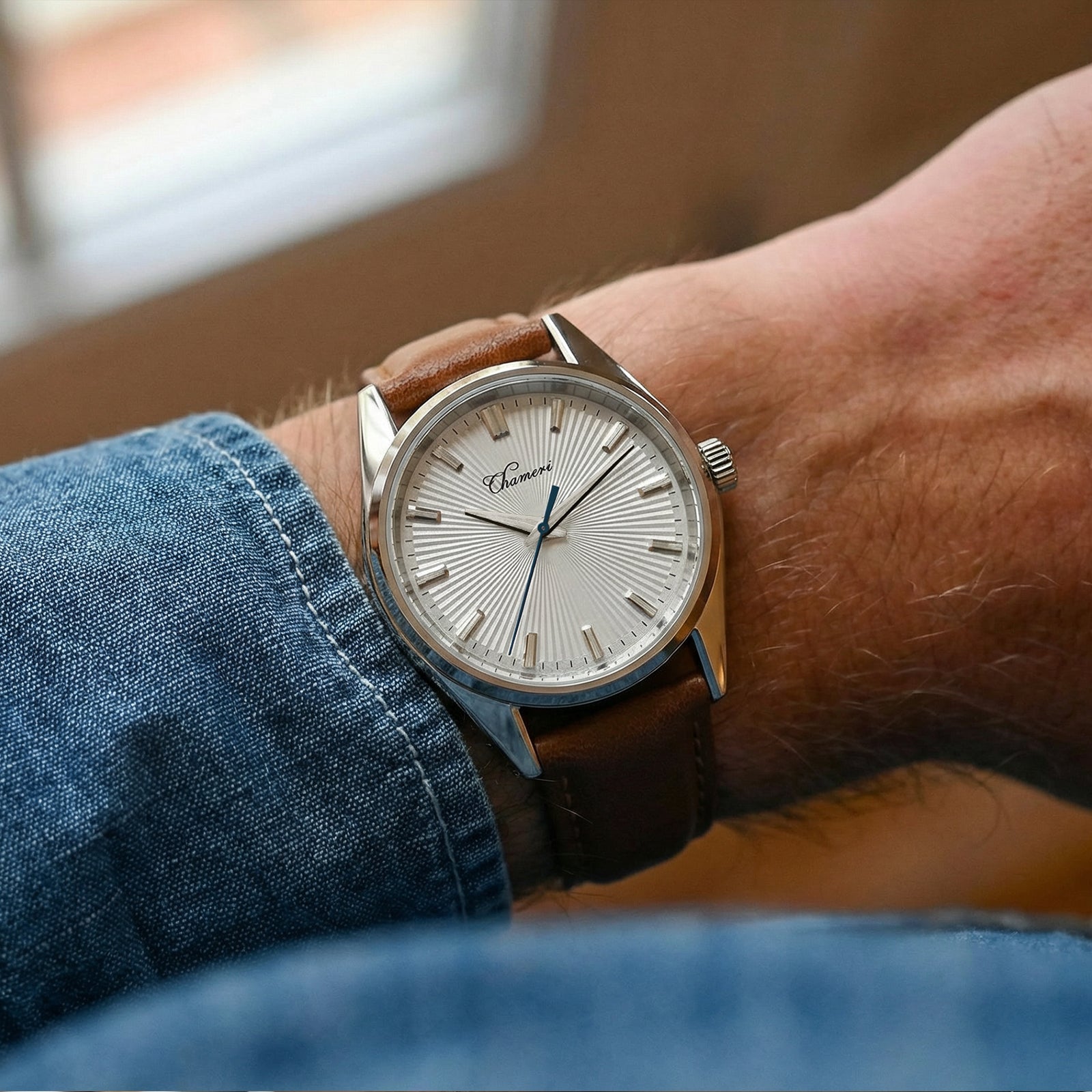 ★Oferta navideña★Chameri GS Reloj para hombre VH31 Reloj de cuarzo