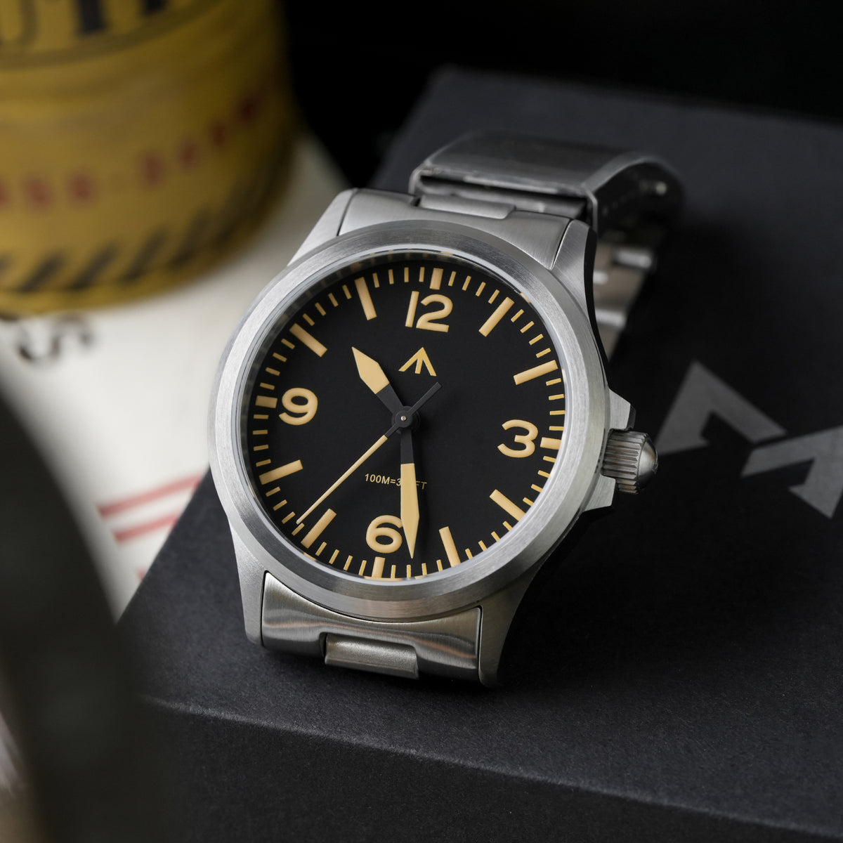 Militado 36mm Field Watch VH31 Sweeping Movt Men Watch ML18