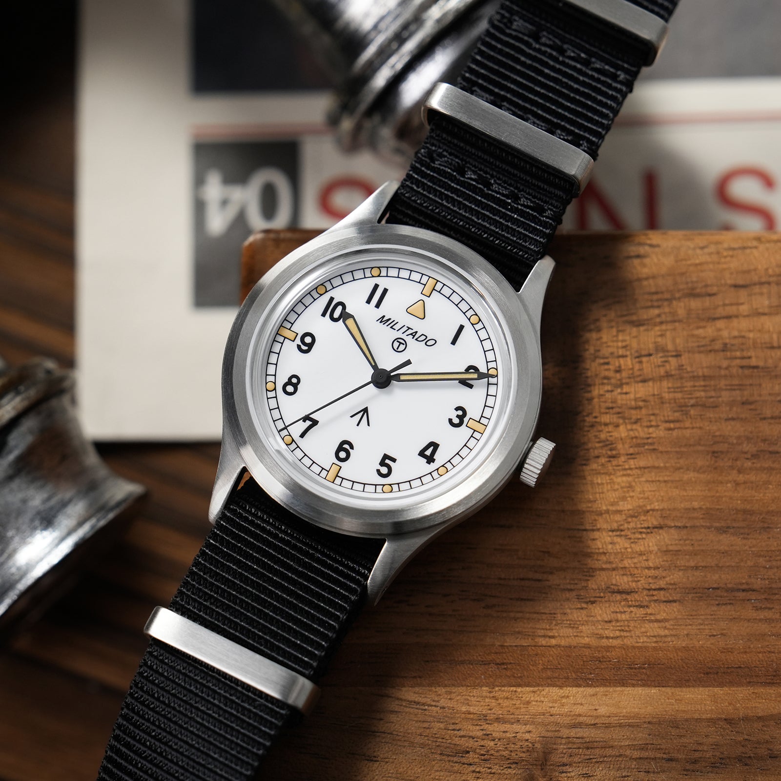 MILITADOミリタリーウオッチ 36mm 💥Mid-Year Sale💥Militado 36mm Military Watch 6B Inspired Field