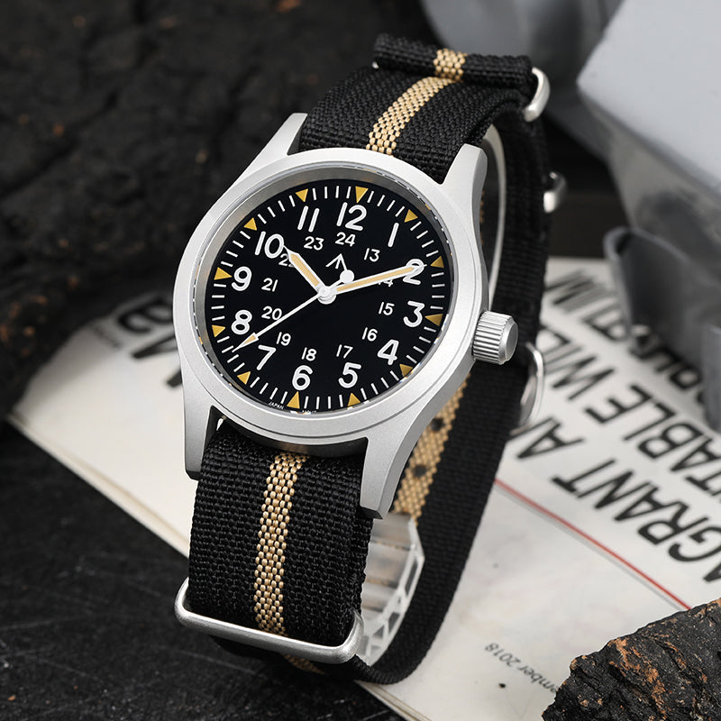 New Arrival ! Militado 38mm Field Watch 2035 Movt Military Watch ML05B