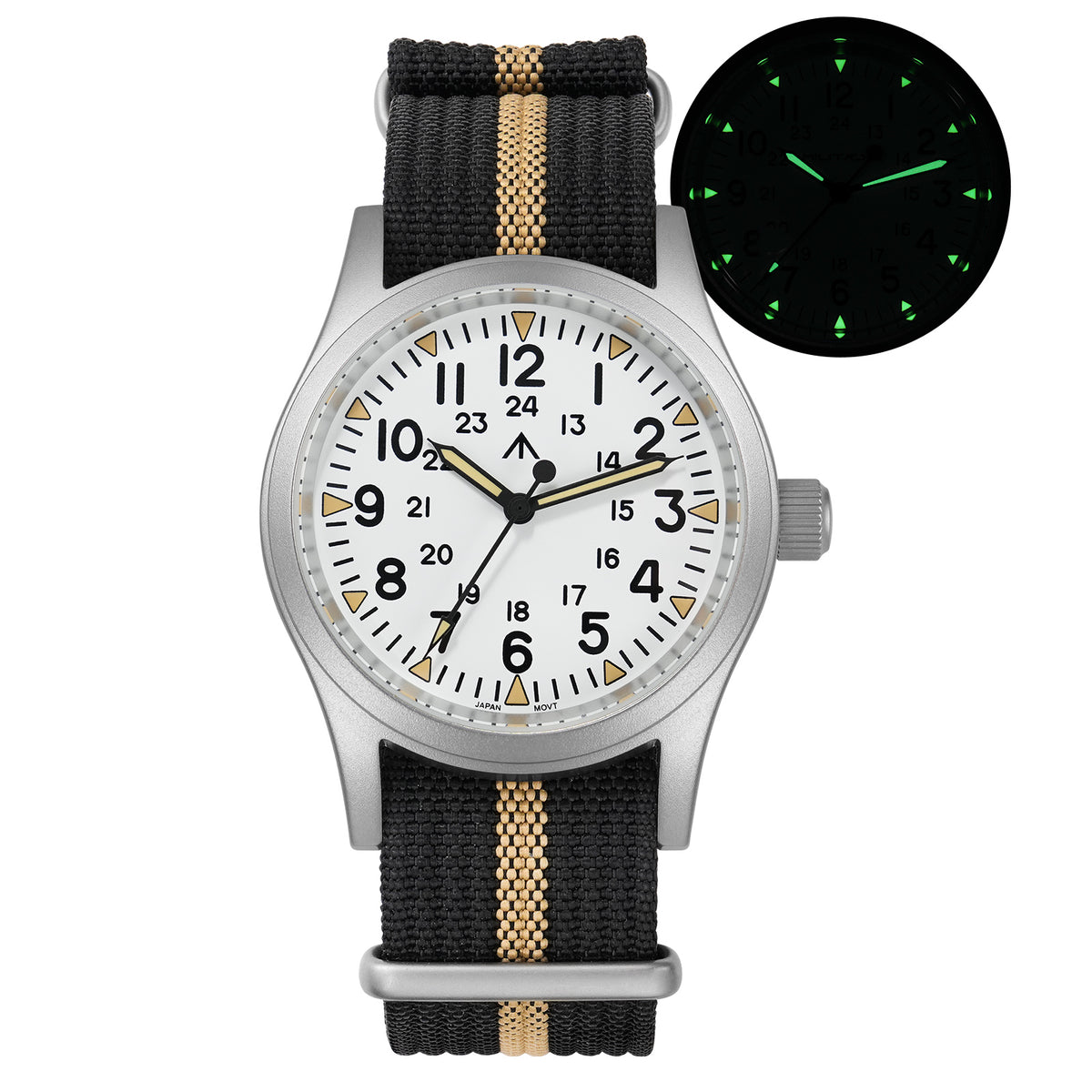 Militado 38mm Field Watch 2035 Movt Military Watch ML05B