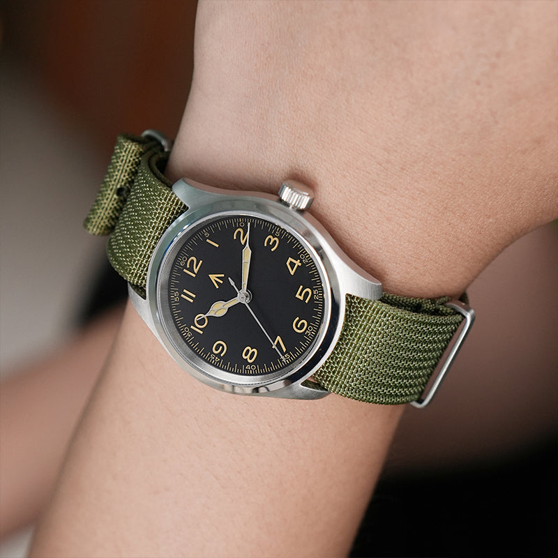High Quality Nylon Watch Band Sandblast Buckle 19mm