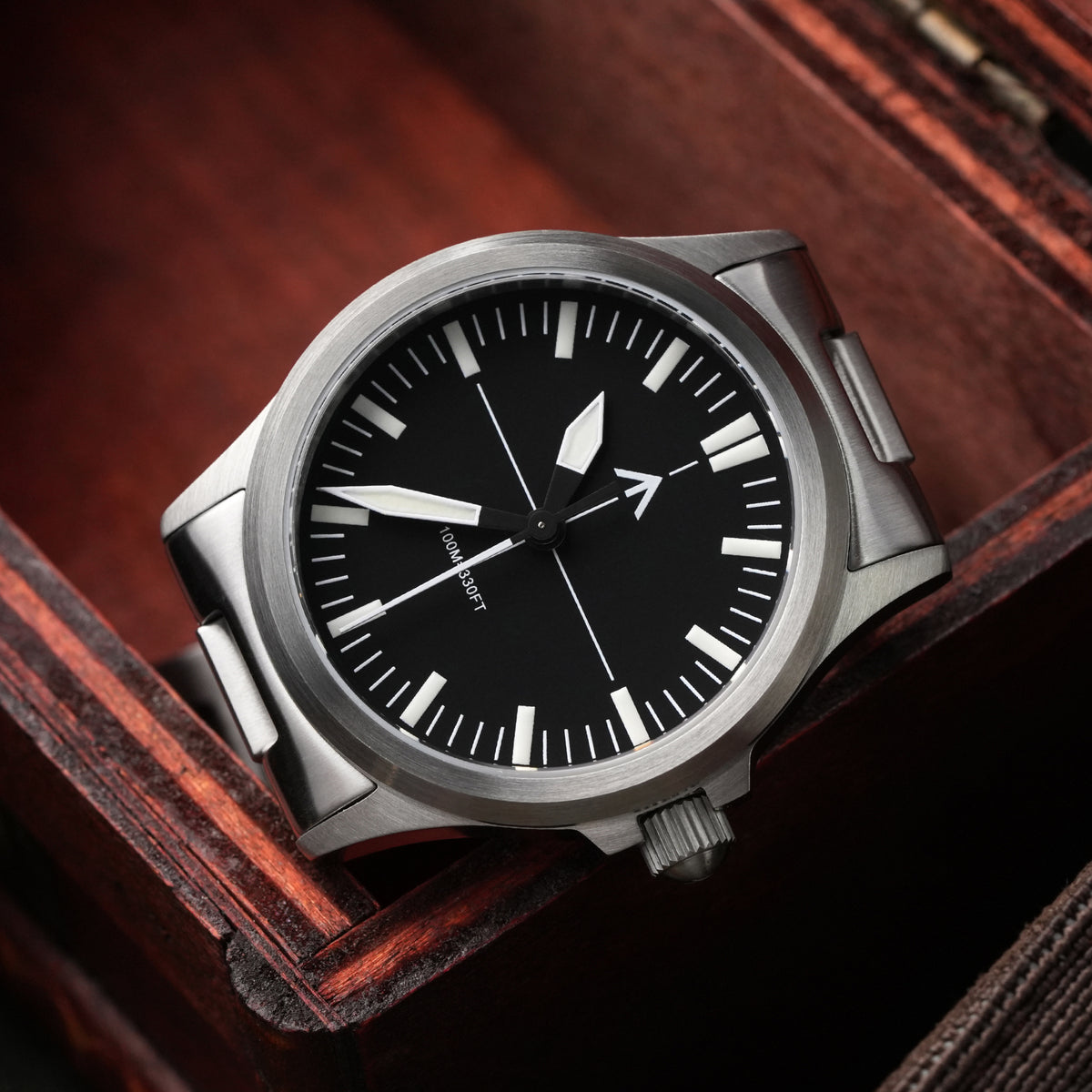 Militado 36mm Field Watch VH31 Sweeping Movt Men Watch ML18