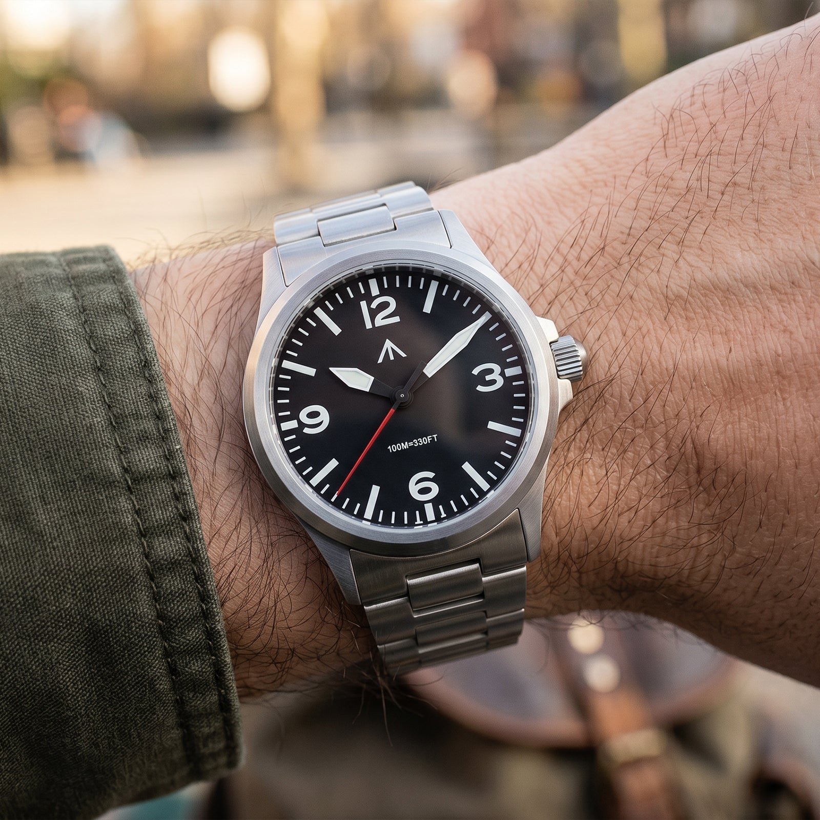 ★SuperOfertas ★Militado 38mm Reloj militar de campo con cristal de zafiro ML05