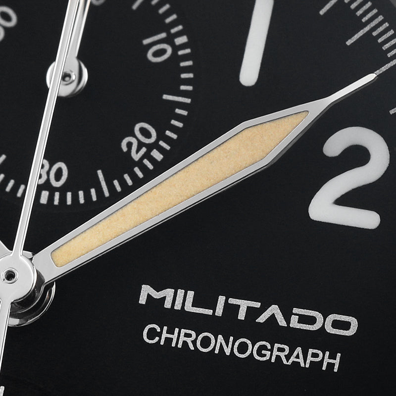 Militado 39mm Retro VK67 Quartz Chronograph Watch ML1868