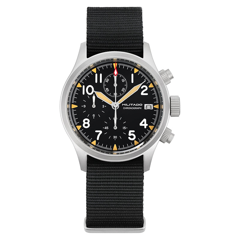 Militado 39mm Retro VK67 Quartz Chronograph Watch ML1868