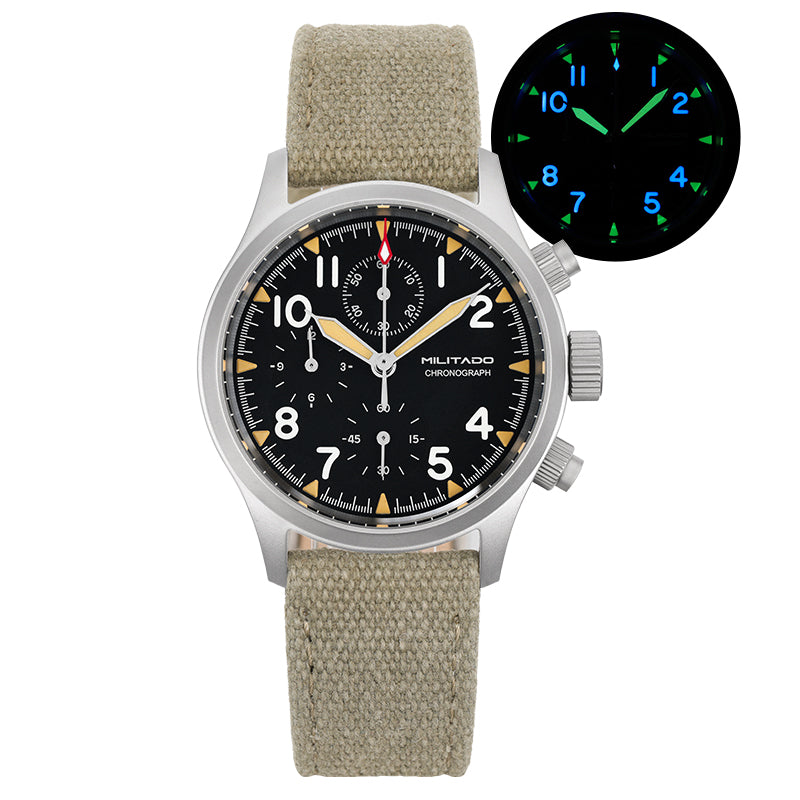 ★Black Friday★Militado Retro VK67 Quartz Chronograph Watch - 3 Dial
